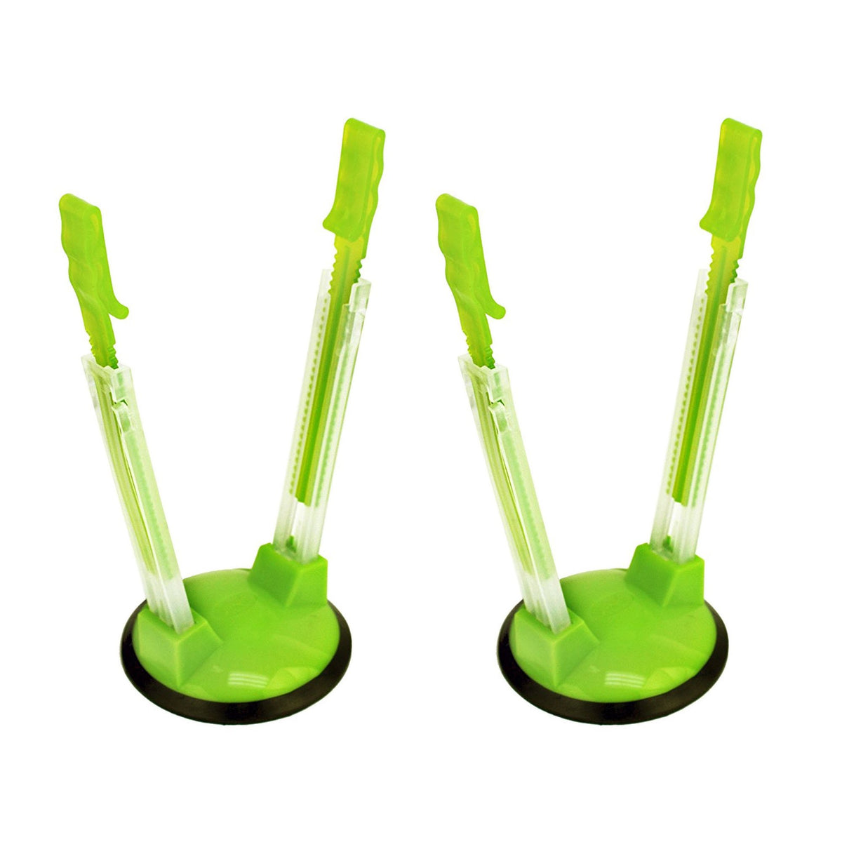 Original Jokari Adjustable Baggy Rack Stand 2 Pack. Prop Plastic Ziploc Freezer Storage Bags Open Hands-Free To Pour Leftovers,