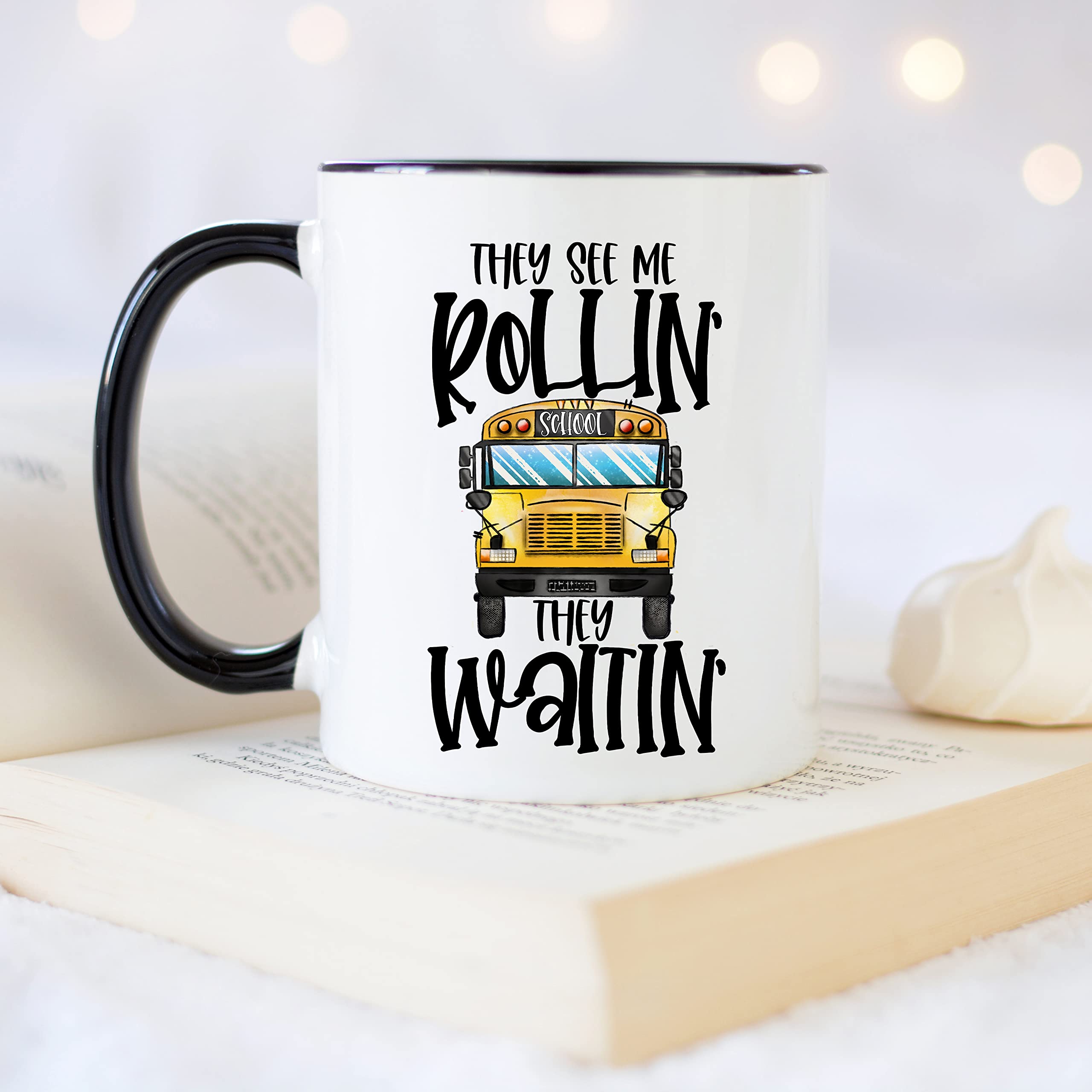 Younique Designs Bus Driver Appreciation Mug, 11 Ounces, School Bus Driver Cup For Women And Men, Bus Driver Mug, Thank You Coff