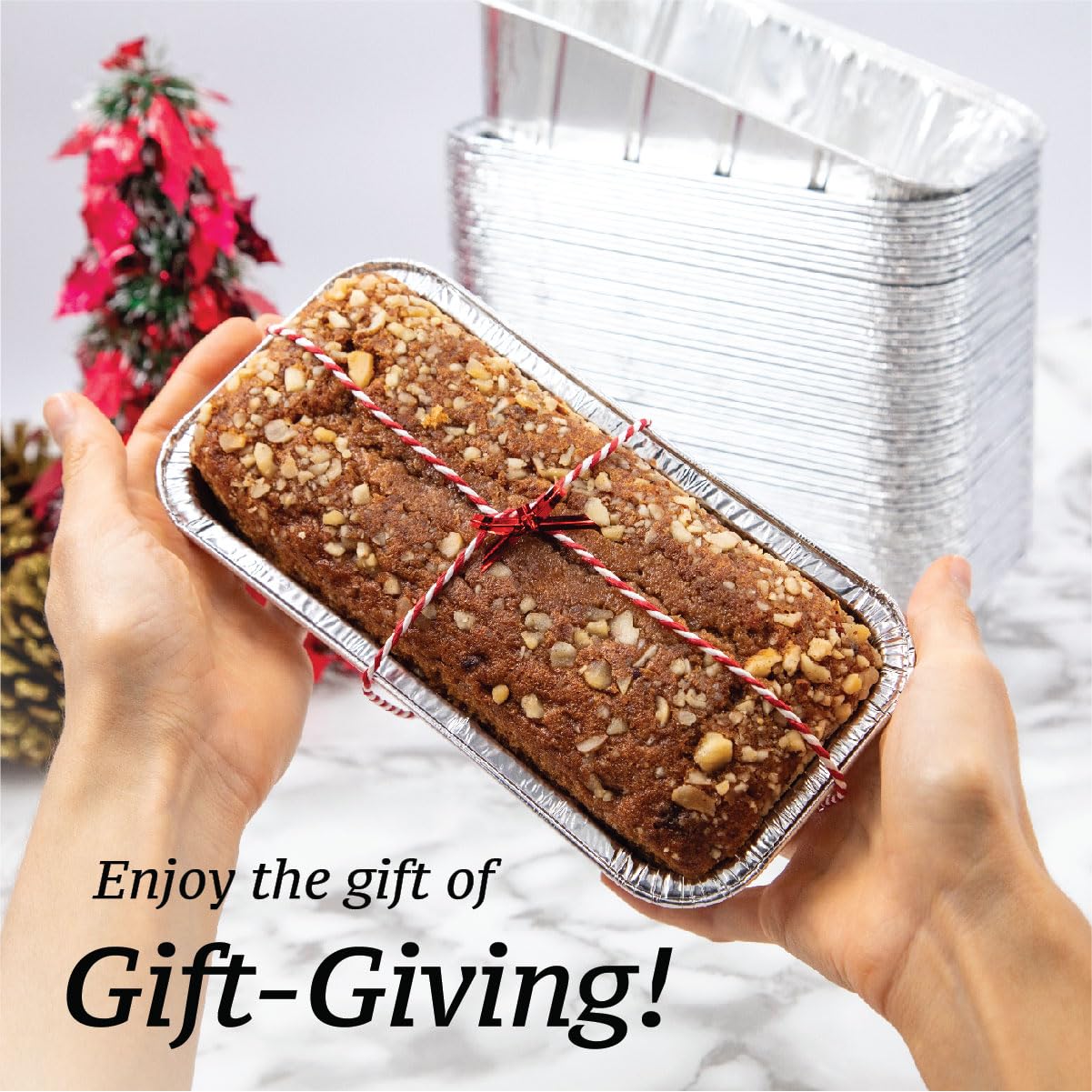 Spare Essentials 2Lb Foil Bread Pans For Baking (65 Pack) Disposable Bread Pans - Perfect For Baking Banana Bread, Cakes & Meatl