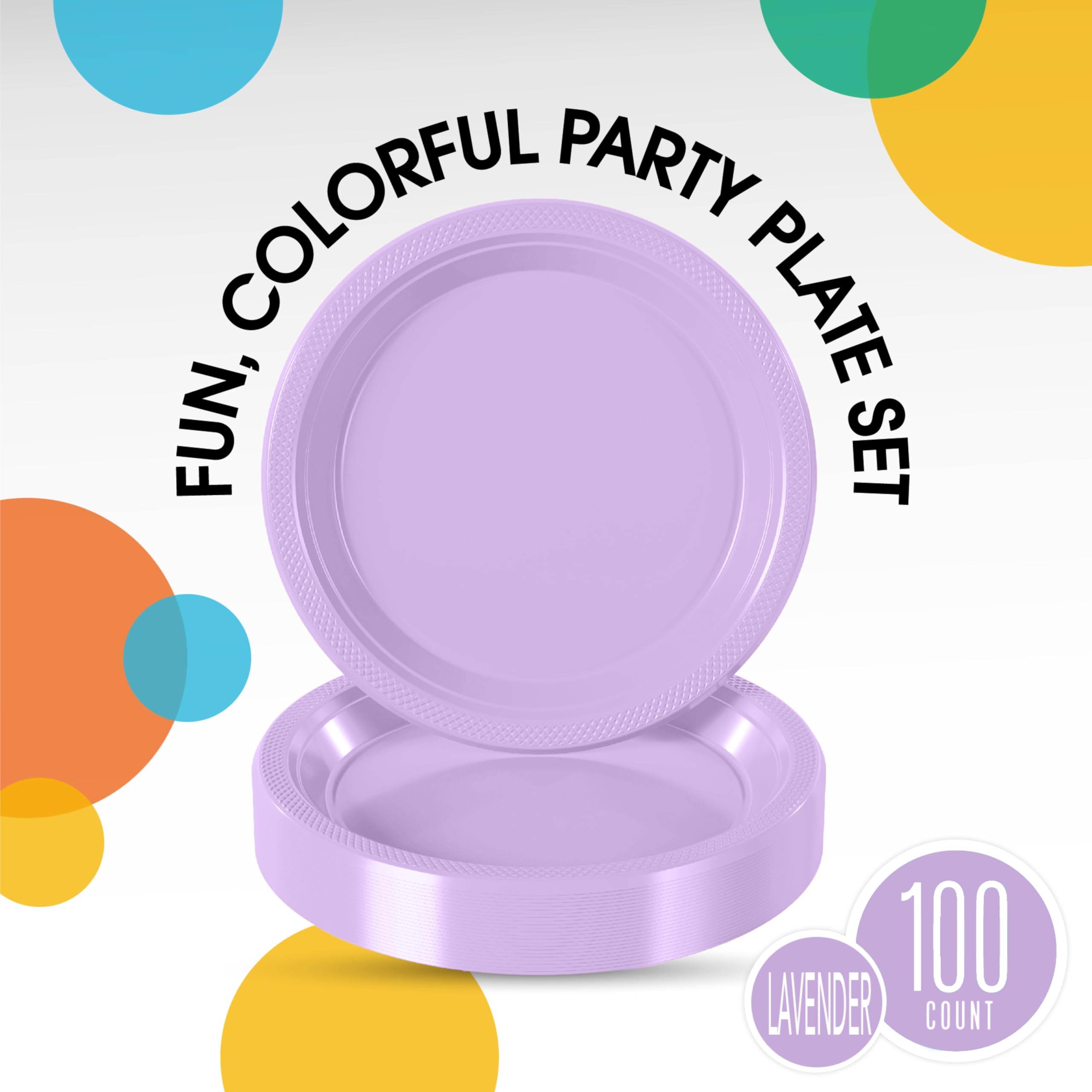 Exquisite Lavender Plastic Plates For Party 7 Lavender Disposable Plates For Party Supplies 100 Pcs Disposable Dinner Plate He