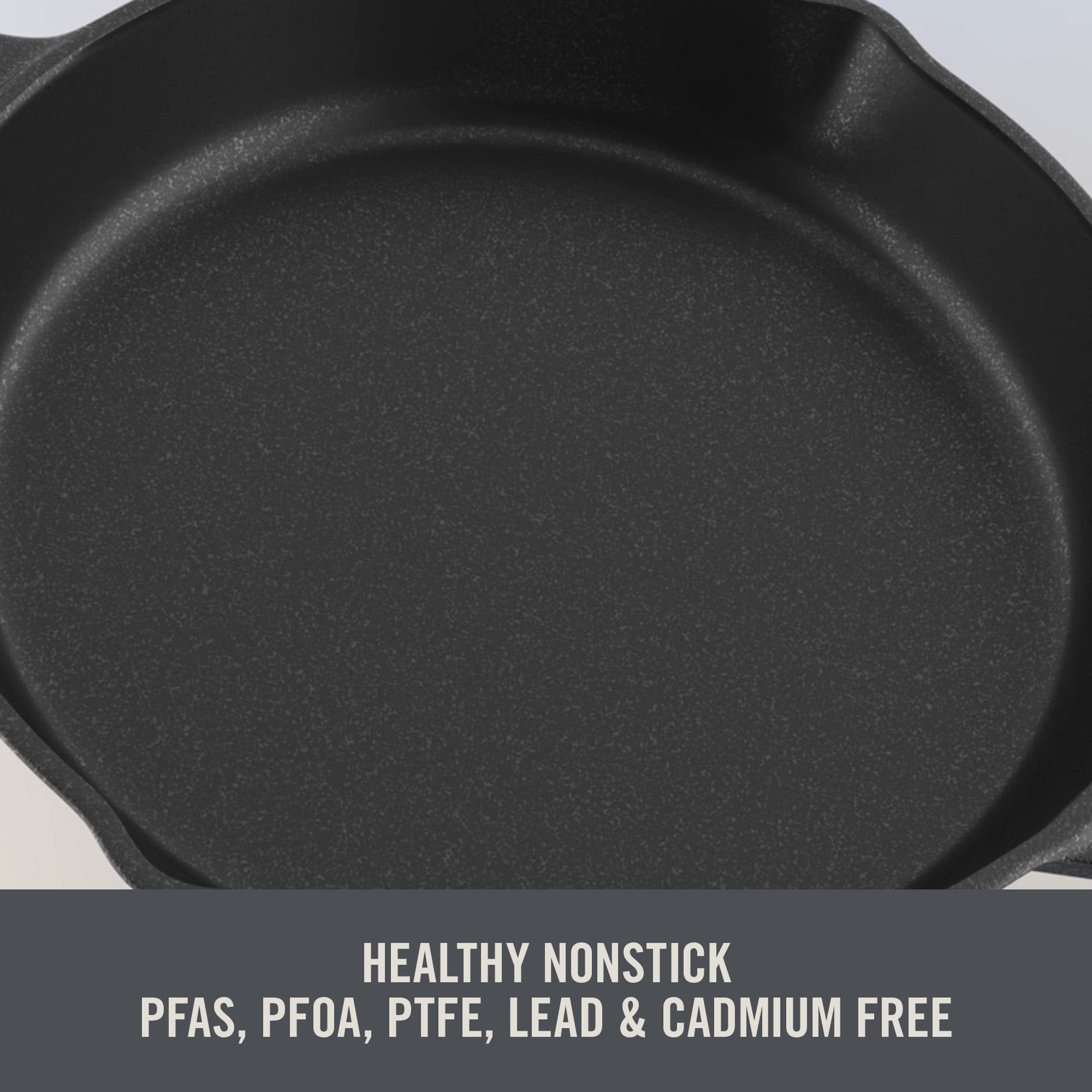 Dash Zakarian By Dash 11'' Nonstick Cast Iron Grilling & Roasting Pan For Vegetables, Meats, Seafood & More - Blue