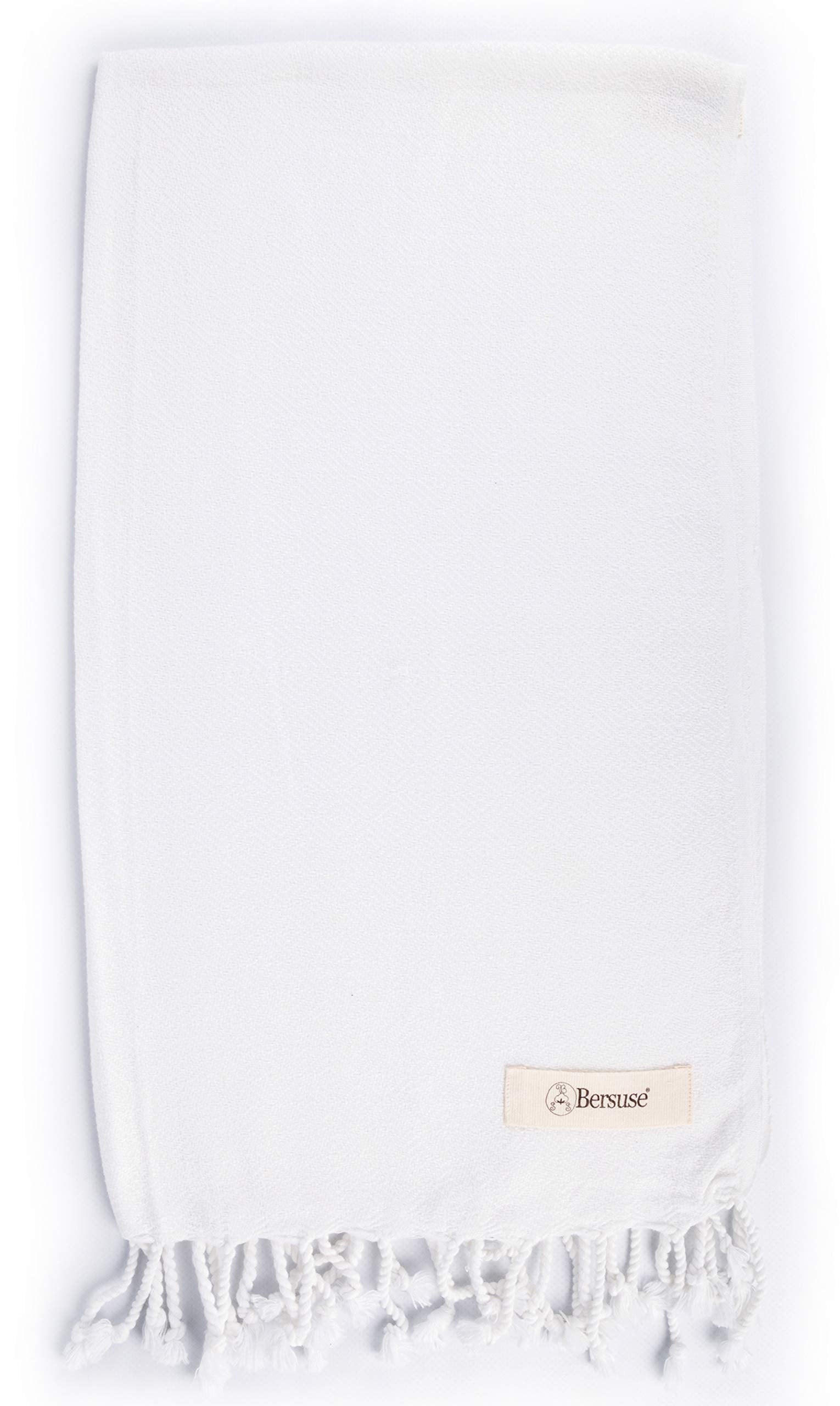 Bersuse 100% Cotton Laodicea Bathroom Hand Towels - Turkish Towels, Absorbent Soft Gentle Quick-Drying Cotton - Hair, Face, Hand