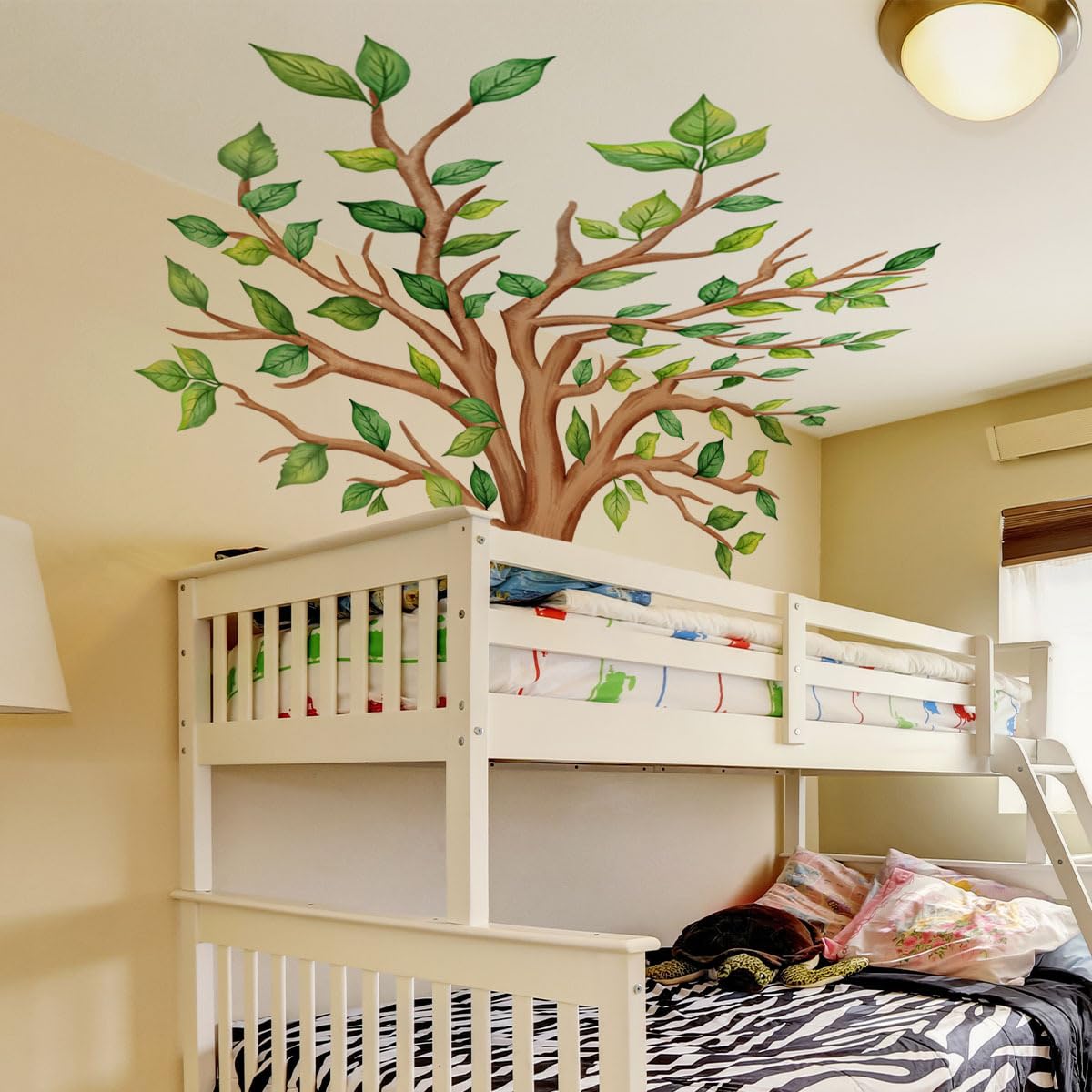 Runtoo Large Green Tree Wall Decals - Jungle Vinyl Stickers for Kids Room, Nursery, Bedroom, Model DECAL268