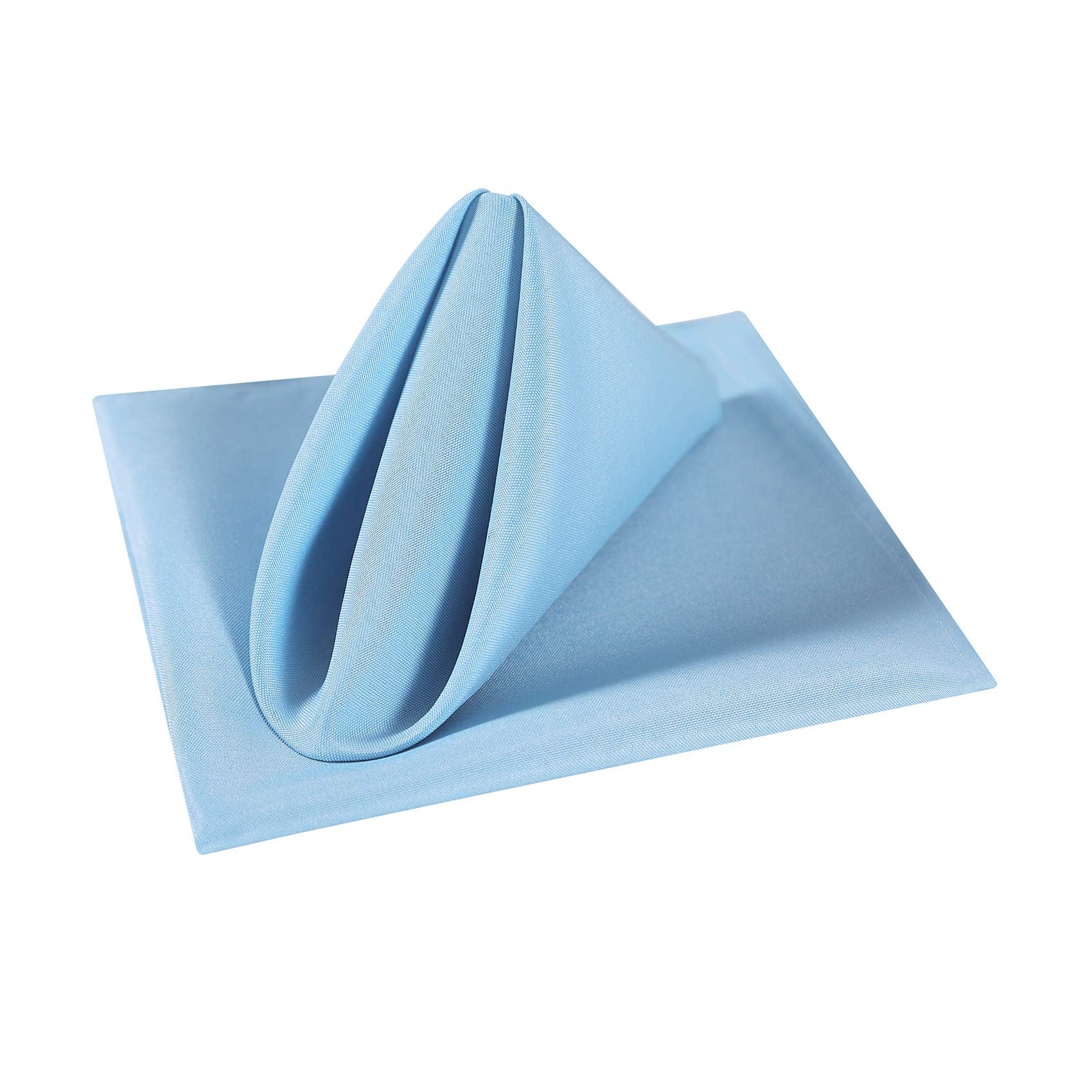 Cloth Napkins 20X20 Inch Washable Polyester Dinner Napkins Soft Table Napkins For Wedding Party Dining Banquet(Blue Mist,50Pcs)