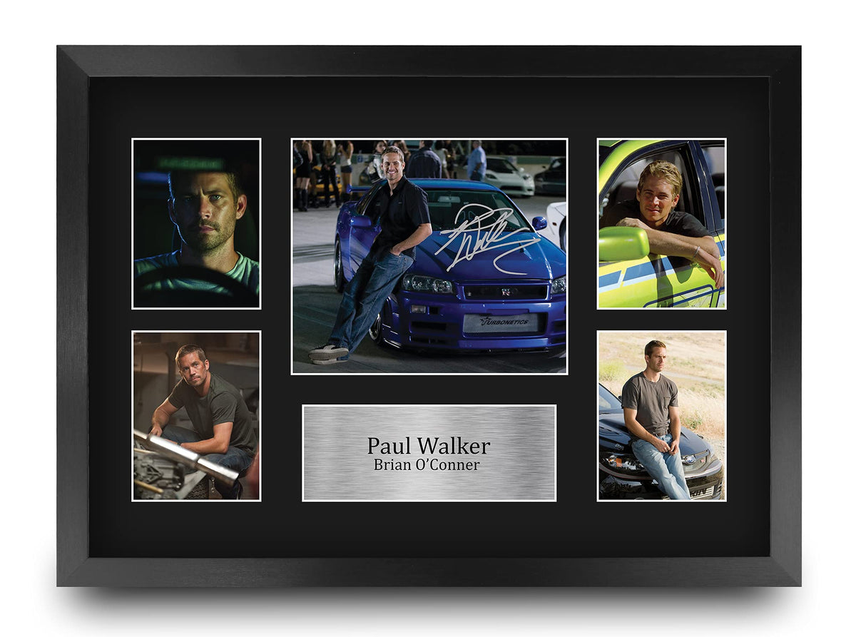 Hwc Trading Paul Walker Fast And Furious 16 X 12 Inch (A3) Printed Gifts Signed Autograph Picture Display For Movie Memorabilia