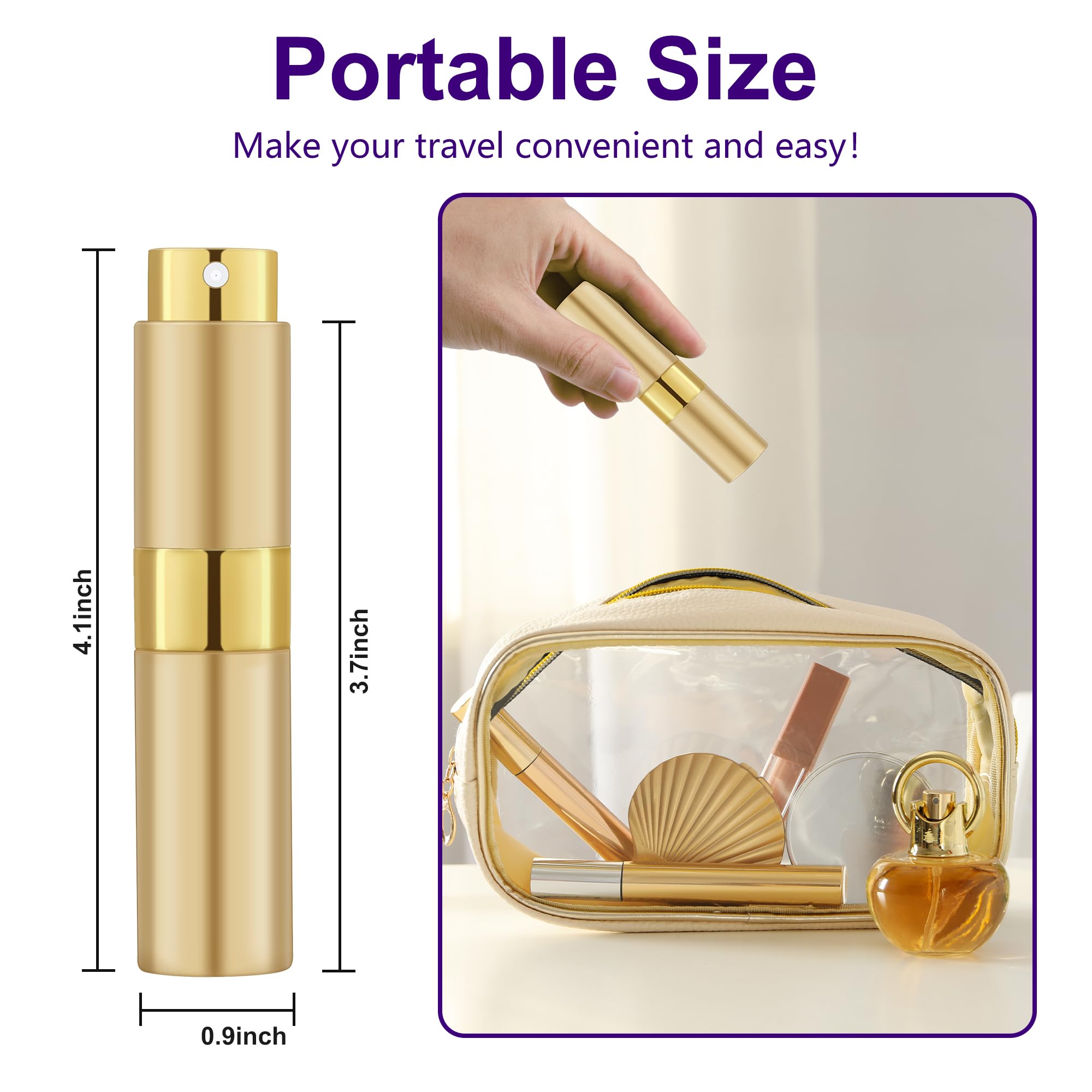 Mddruiqi 8Ml Perfume Travel Refillable Easter Basket Essentials For Women Adults//Men Portable Perfume Atomizer Bottle Spray Bot