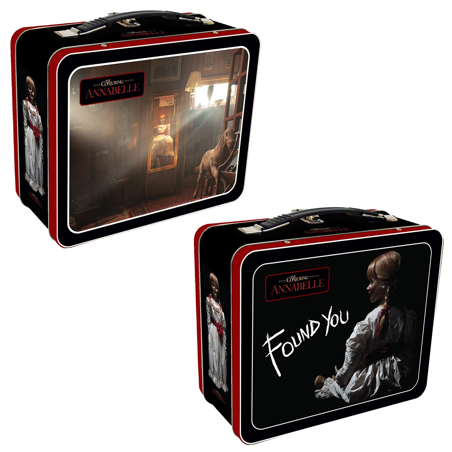 Factory Entertainment Retro Styled Lunch Box, Metal Construction, Trendy Design, Not Intended For Children 12 And Under