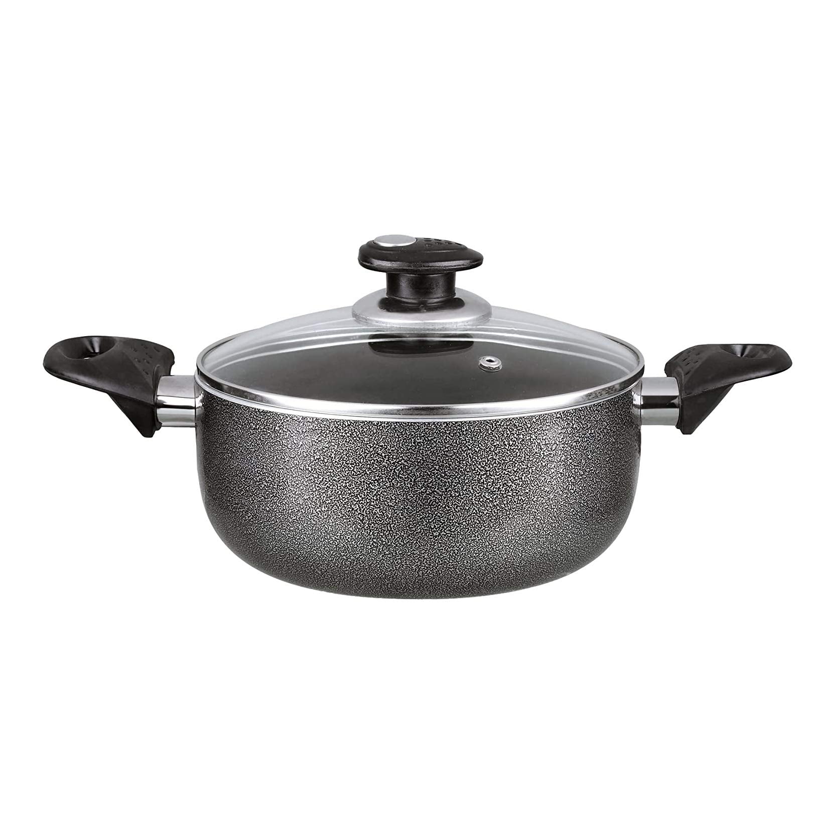 Brentwood Non-Stick 2-1/2 MM Aluminum Dutch Oven, 2-Quart, Gray