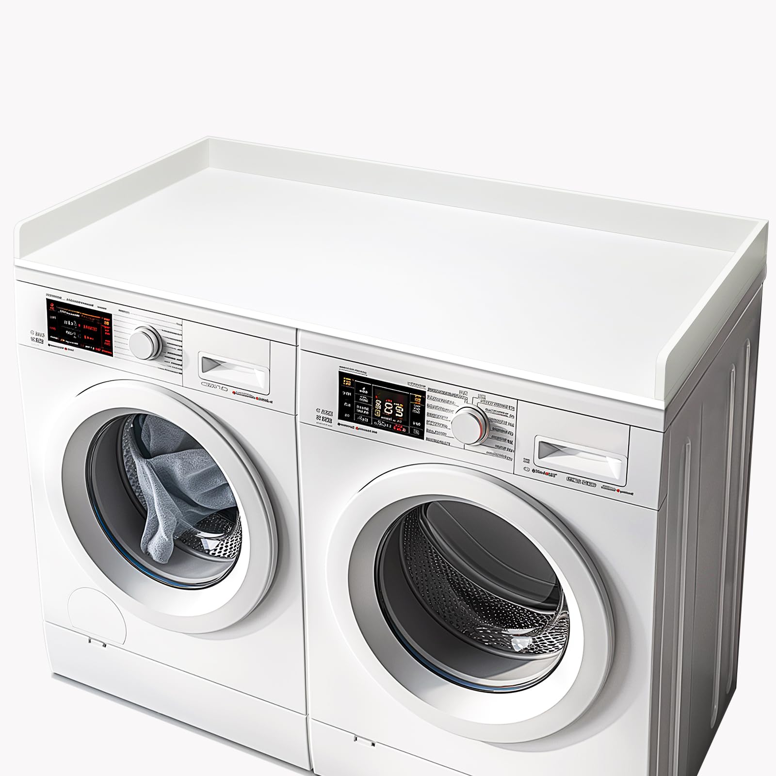 Gashell Washer Dryer Countertop, 27.5'' X 54'' Washer And Dryer Countertop For Laundry Room Organization(White)