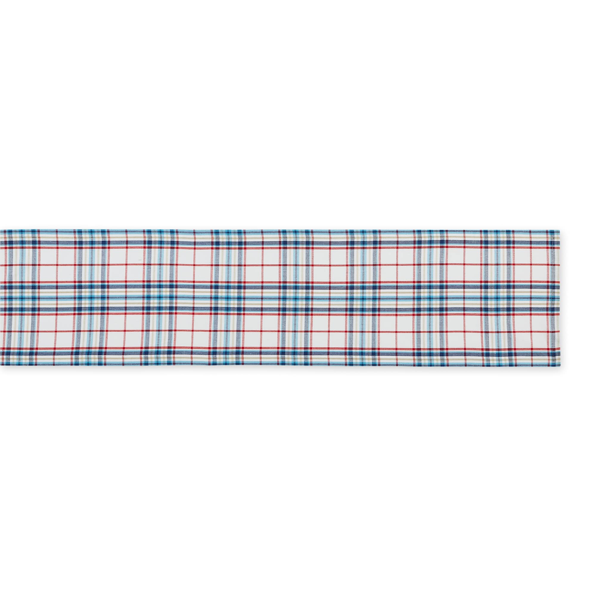 LIGHTHOUSE PLAID TABLE RUNNER 14x108