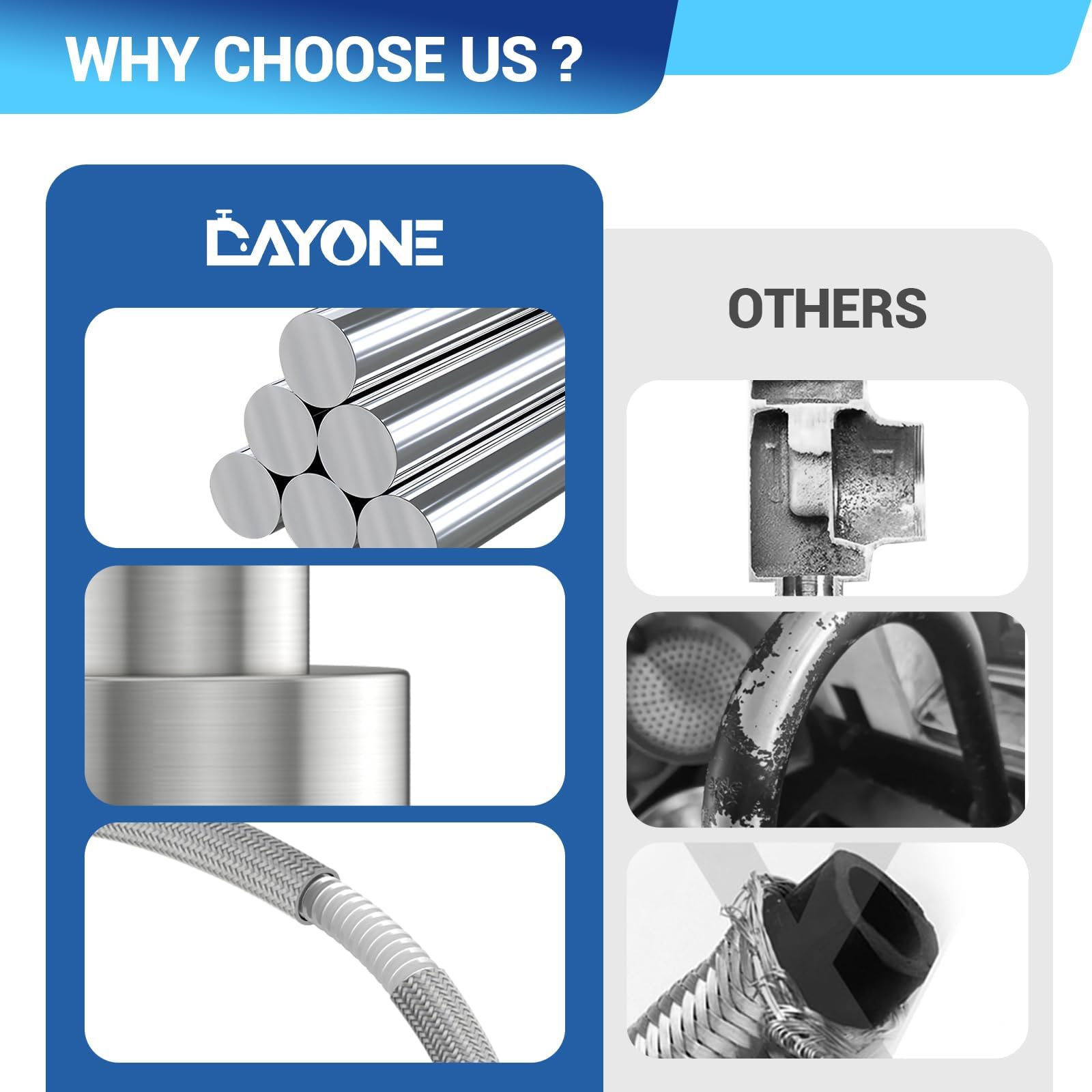 Dayone Touchless Kitchen Sink Faucet With Pull Down Sprayer And Soap Dispenser, Stainless Steel Motion Sensor Touch Faucet For K