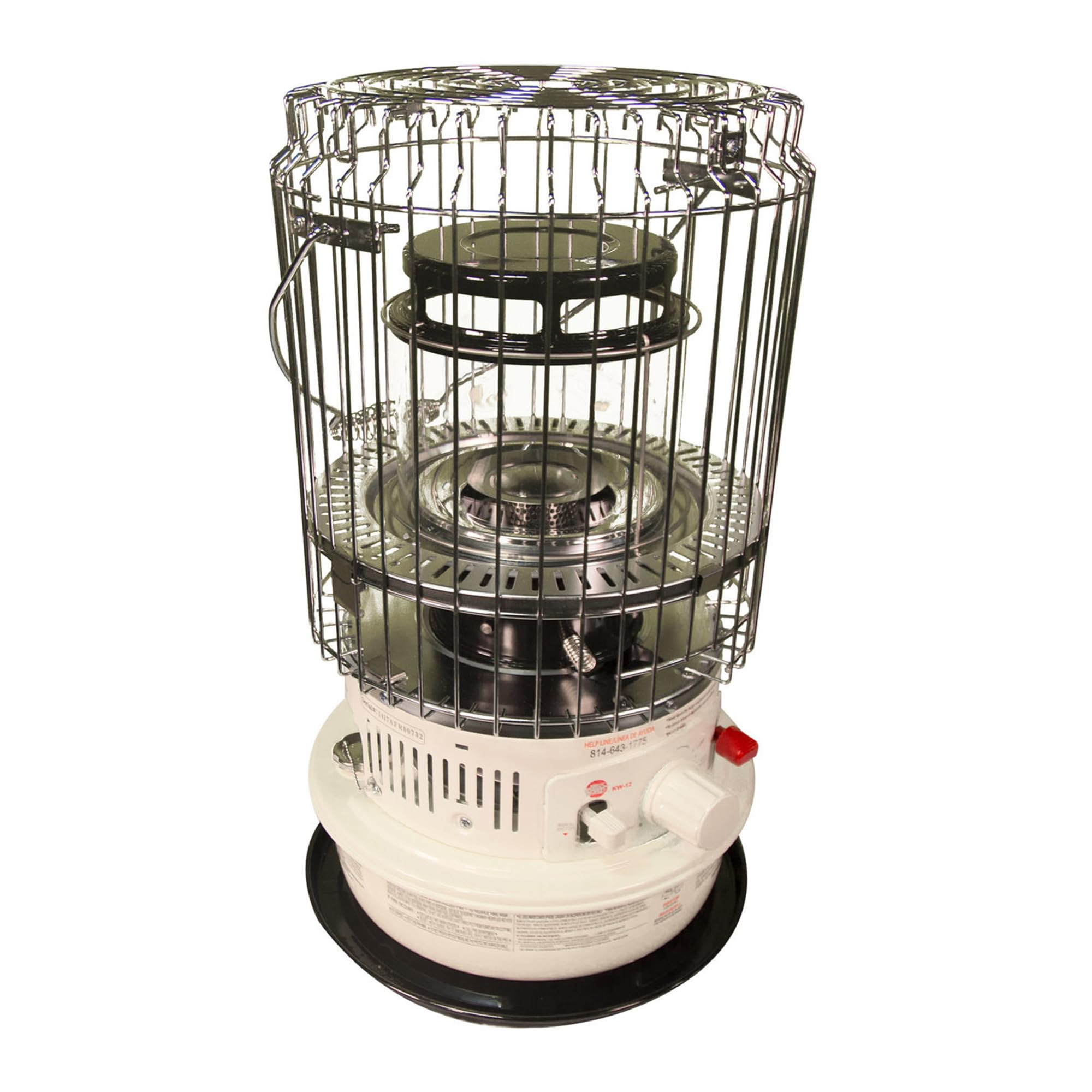 World Marketing Of America Kw-12 Kero-World Compact Convection Style Kerosene Wick Heater, 10500 Btu