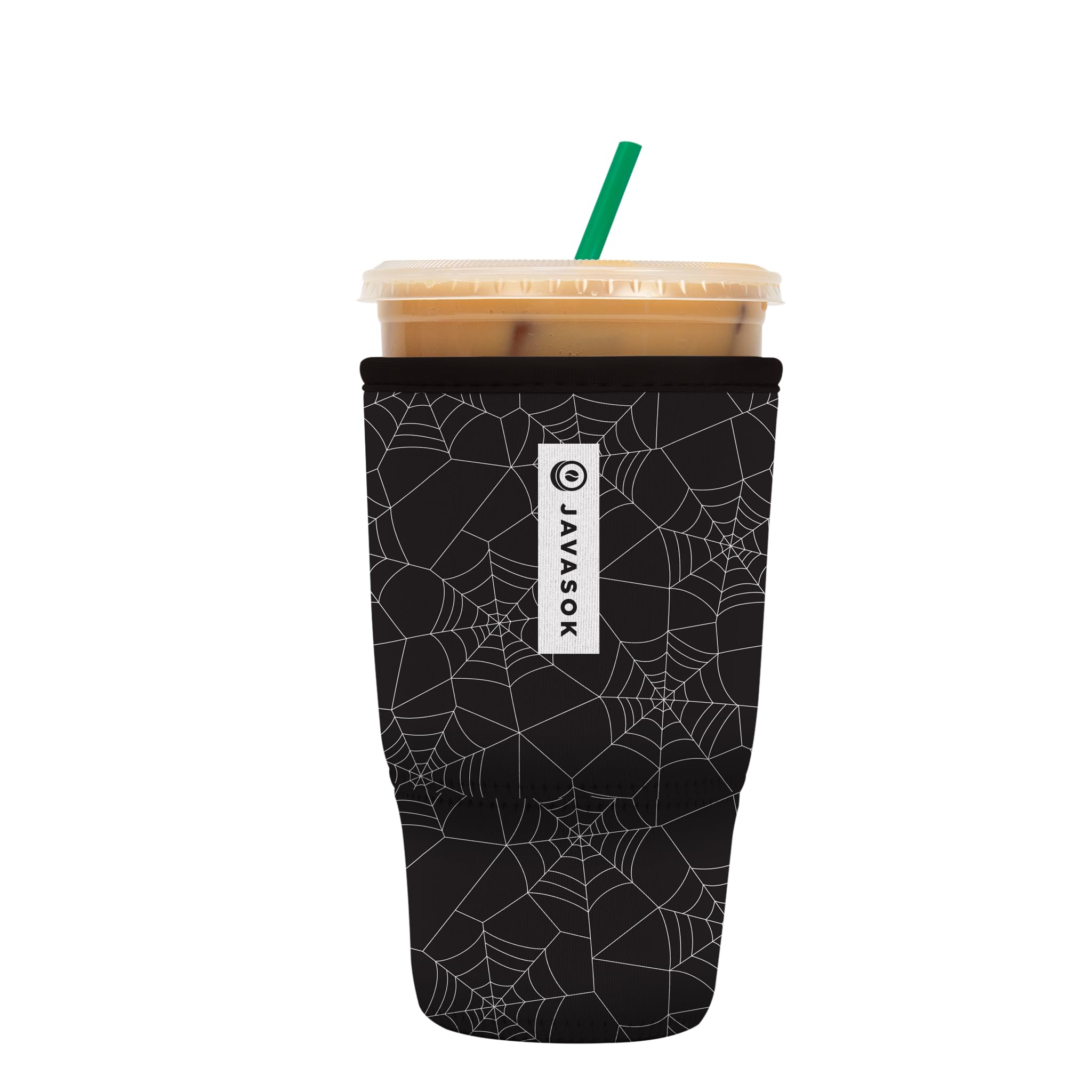 Sok It Java Sok Iced Coffee & Cold Soda Insulated Neoprene Cup Sleeve (Spidey Sense, Large: 30-32oz)