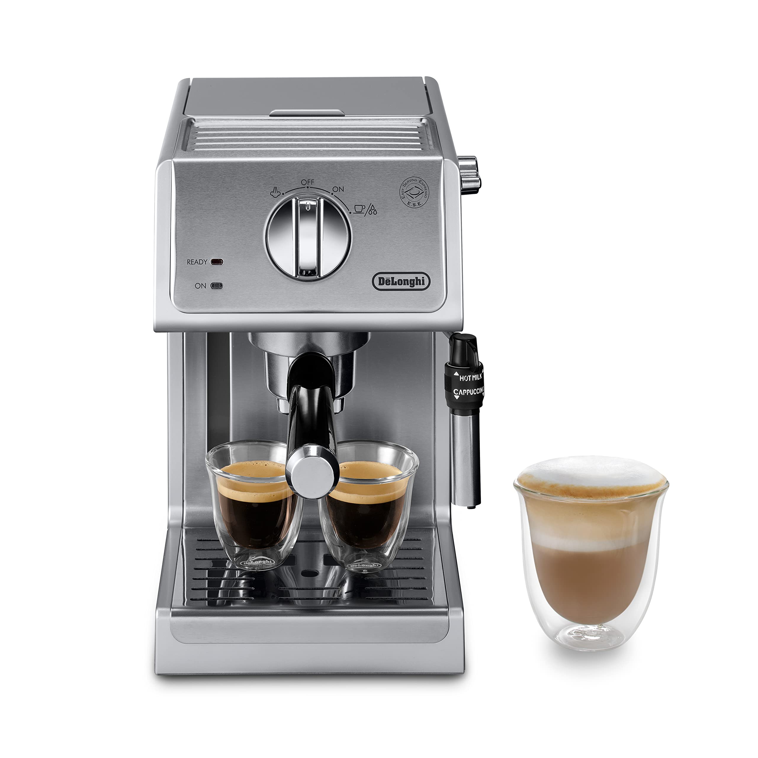 De'Longhi Bar Pump Espresso And Cappuccino Machine, 15'', Stainless Steel