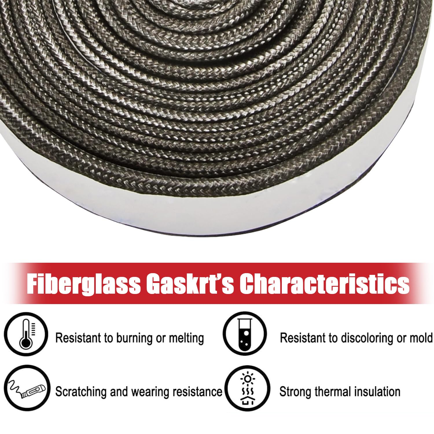 Wire Mesh Gasket Kit Fit For Kamado Joe Classic High Temp Fiberglass Gasket Replacement Parts Bbq Smoker Gasket Seal Accessories