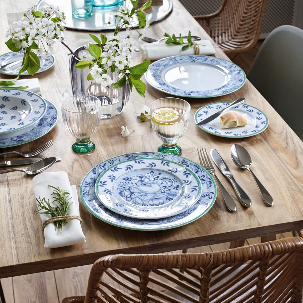 Villeroy & Boch Cordoba Salad Plate, 8.25 In, White/Blue/Green