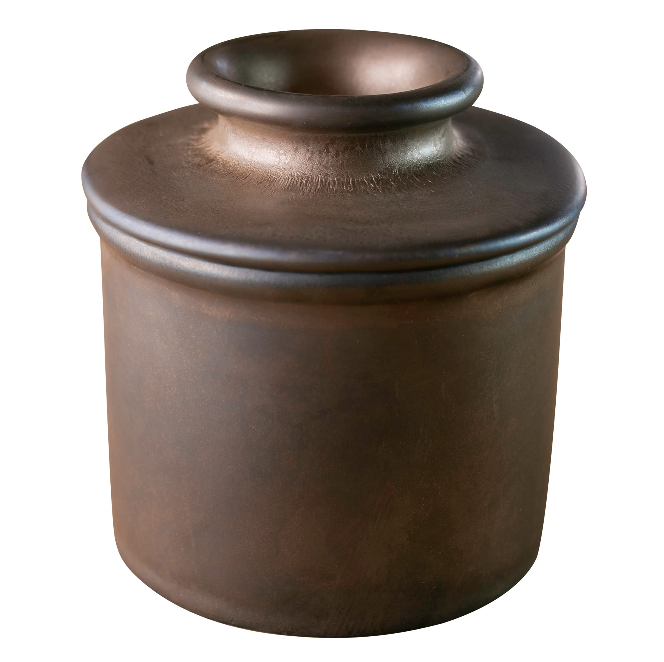 Butter Bell - The Original Butter Bell Crock By L. Tremain, French Ceramic Butter Dish Keeper, Specialty (Bronze Matte)