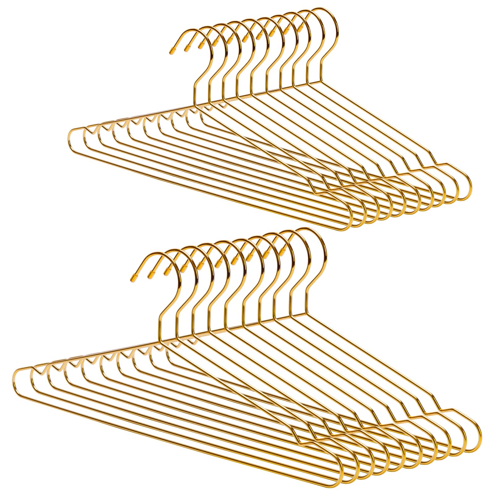 Nature Smile 20 Pack 17.7 Inch Men'S Heavy Duty Metal Hangers, Space Saving Wire Hangers, Metal Clothes Hangers, Coat Hanger, St