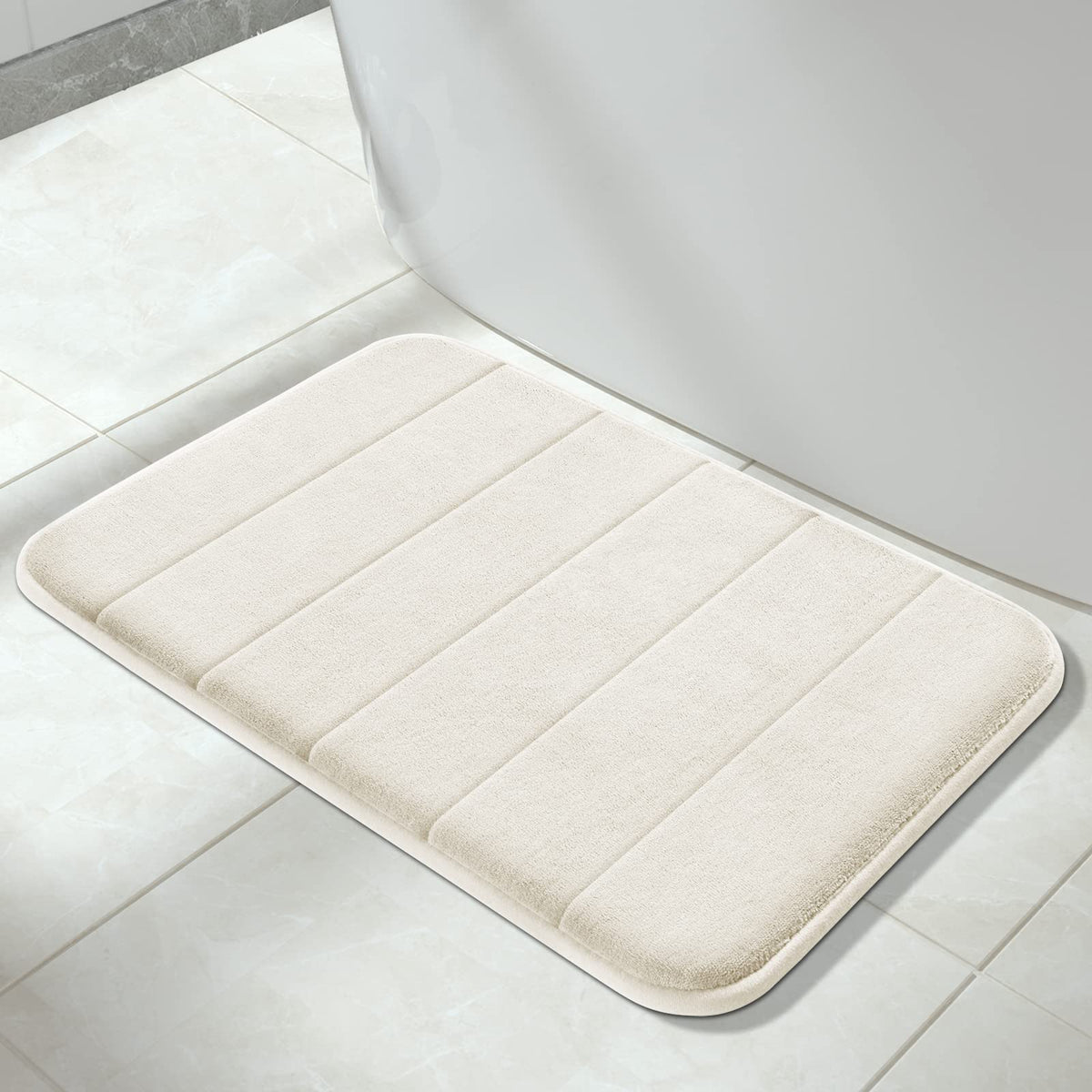 Yimobra Memory Foam Bath Mat Rug, 24 X 17 Inches, Comfortable, Soft, Super Water Absorption, Machine Wash, Non-Slip, Thick, Easi