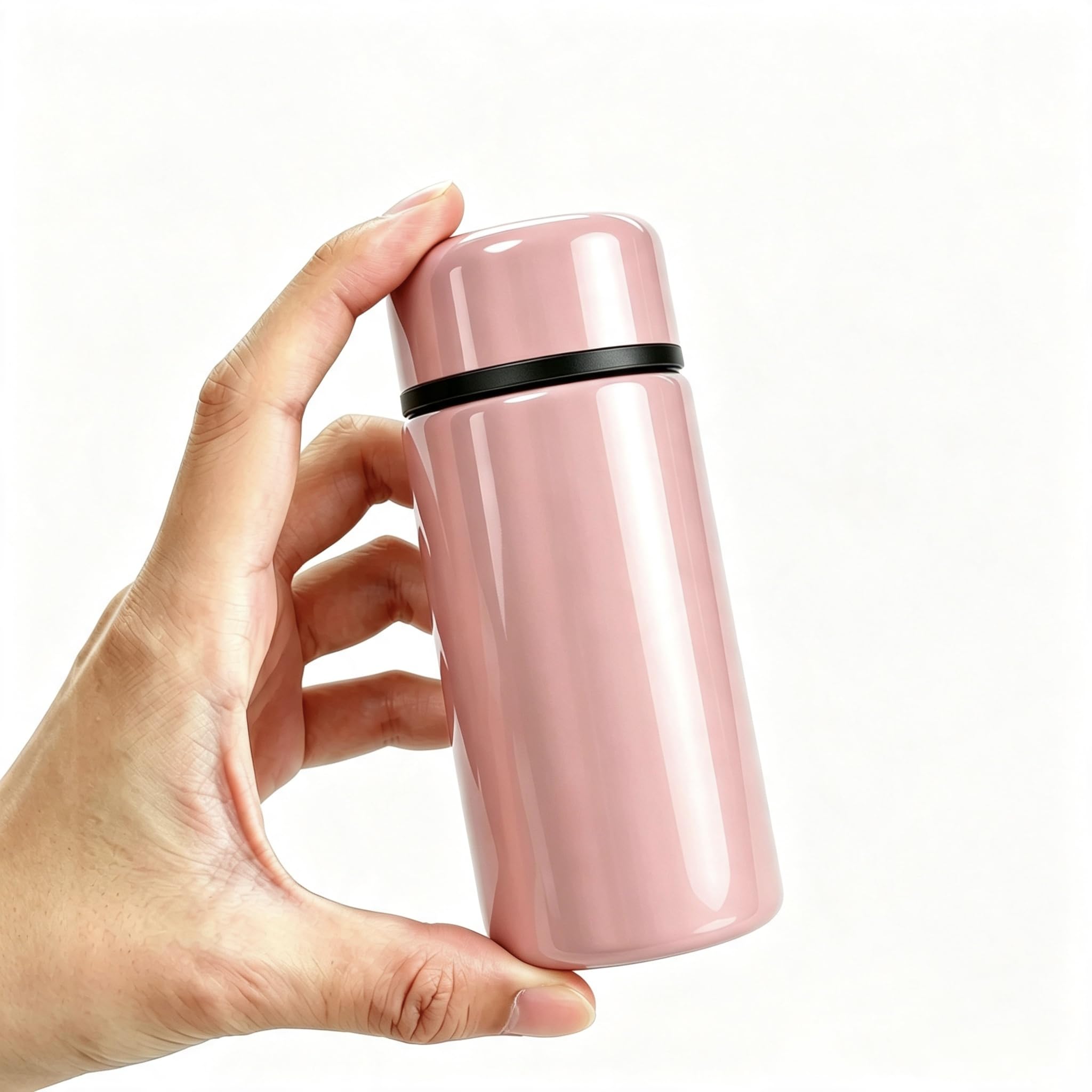 Mini Pocket Thermos 5oz 160ml, Double Wall Stainless Steel Vacuum Insulated Water Bottle, Compact Leakproof Portable Flask for O