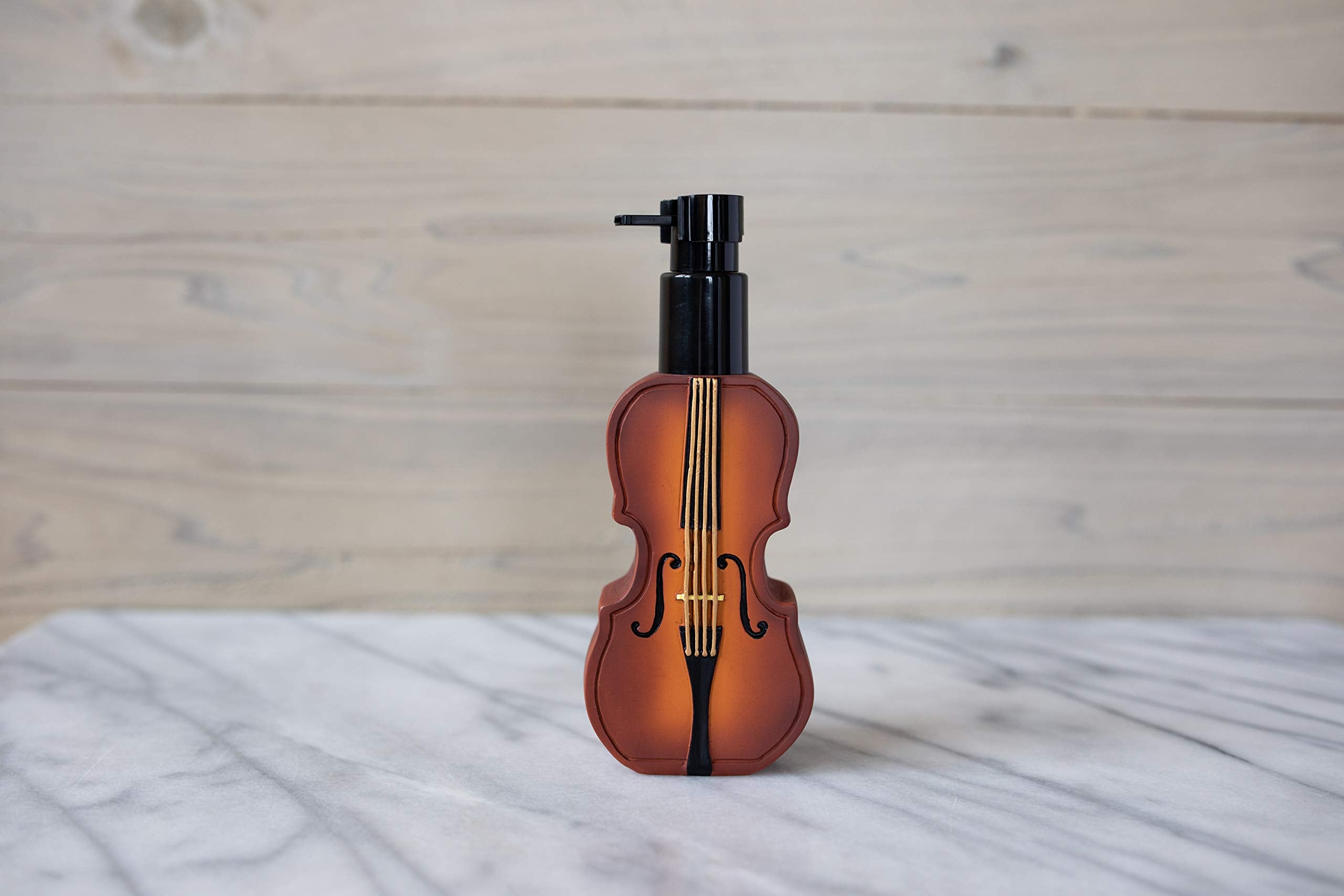 Borders Unlimited Brown Violin Music Lotion/Soap Dispenser, Multi