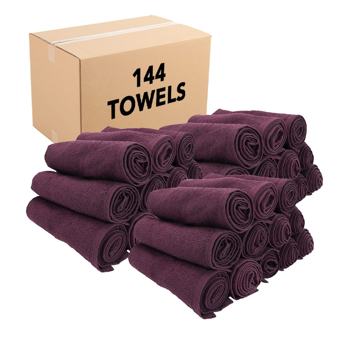 Arkwright Bleach Safe Sr. Salon Towels Bulk - (Case Of 144) 100% Ring Spun Cotton Super Soft, Lightweight, Quick Dry, Absorbent
