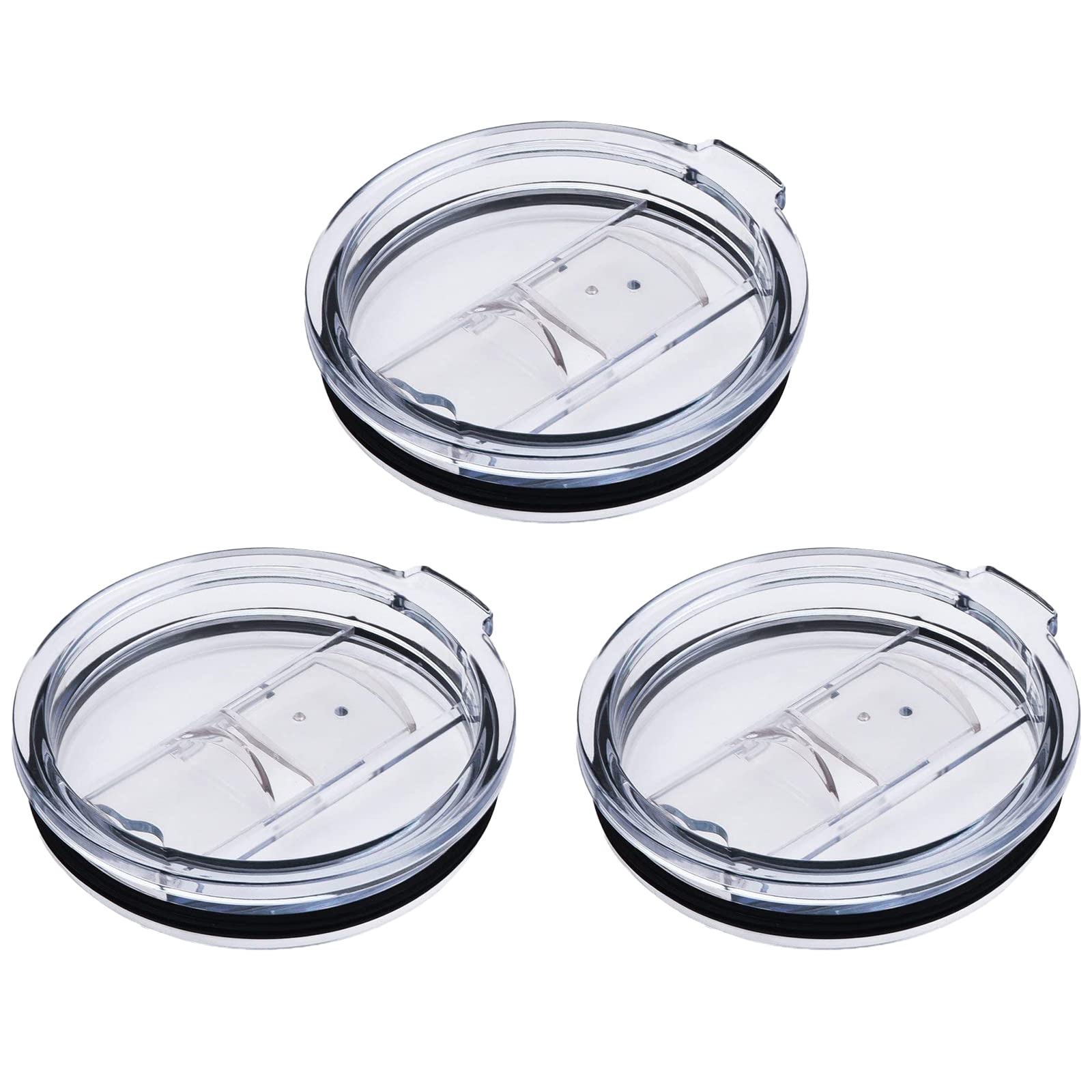 Weierken 3 Peices 30Oz Tumbler Replacement Lid, Splash Proof & Spill Resistant With Slider Locking Closure, Lid Replacement For