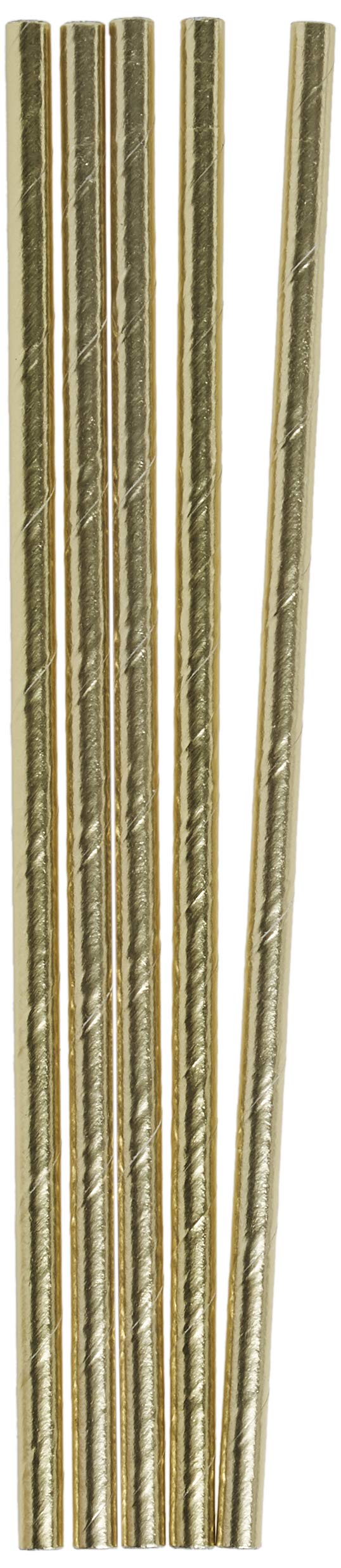 Kikkerland Paper Straws (Set Of 144) Gold