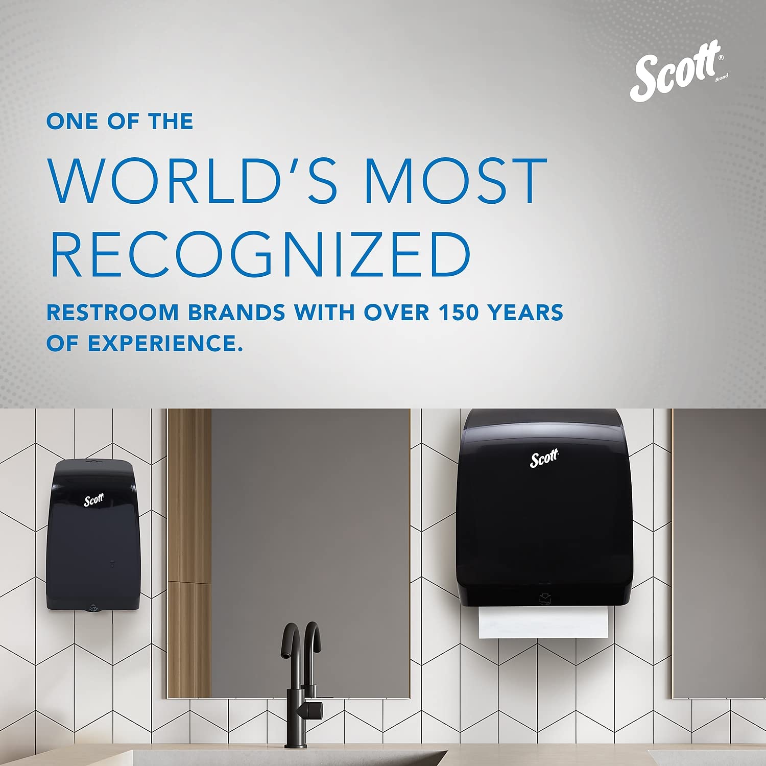 Scott 43959 Hard Roll Towels For Mod Dispenser 1.75-Inch Core 7 1/2-Inch X800Ft Mocha 6 Rolls/Ct