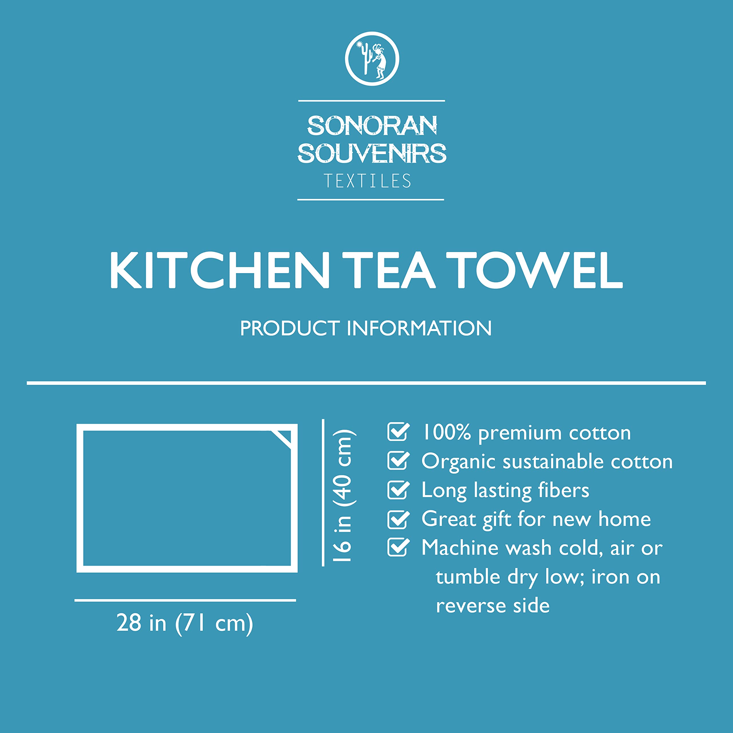 Sonoran Souvenirs Southwestern Cowboy Boots Kitchen Hand Towel (16'' X 28'') Machine Washable Cloth Tea Towels For Kitchen Diner