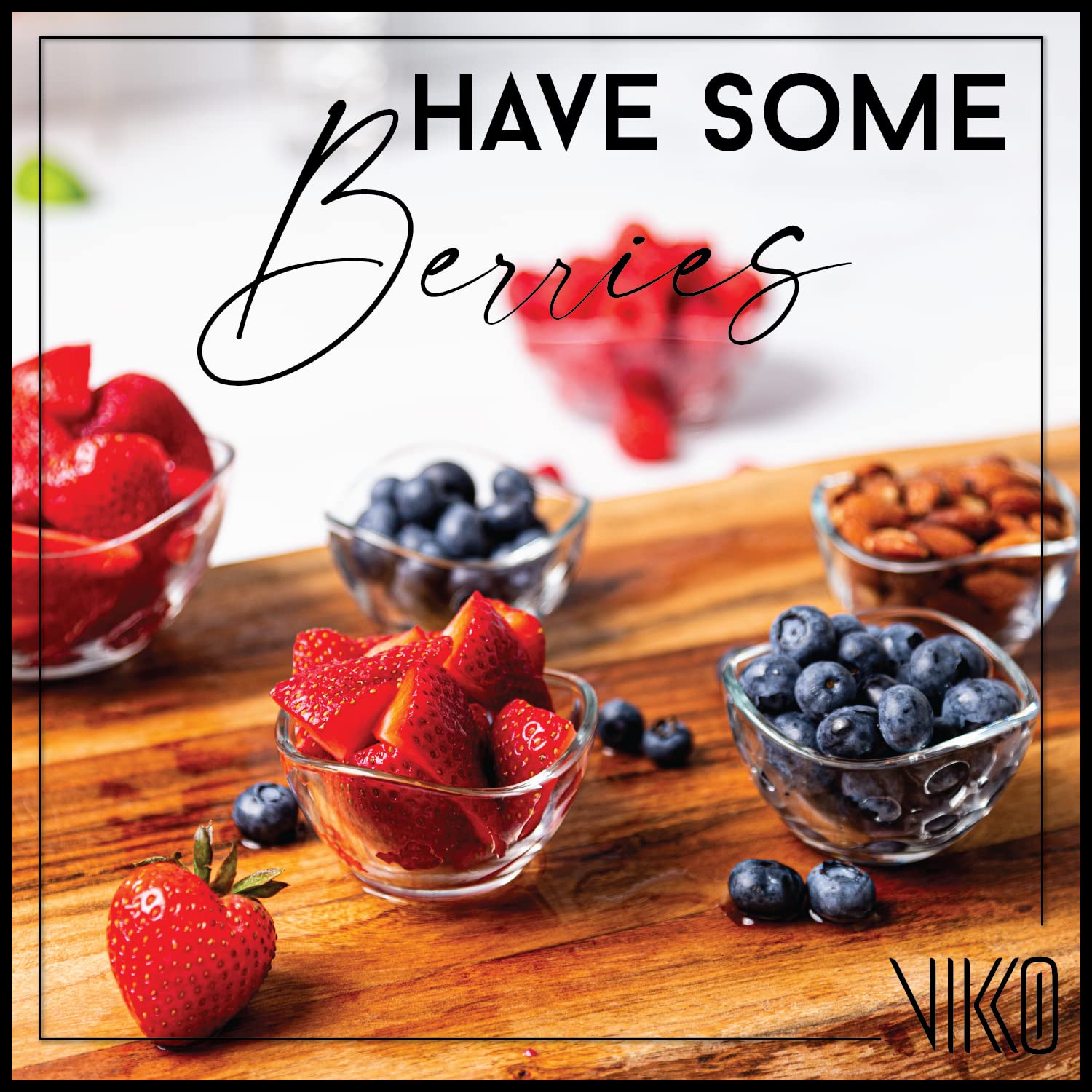 Vikko Glass Bowls, Set Of 12 Decorative Glass Dessert Bowls, 2.25 Ounce Glass Dish For Dessert, Candy, Kitchen Prep, Dishwasher