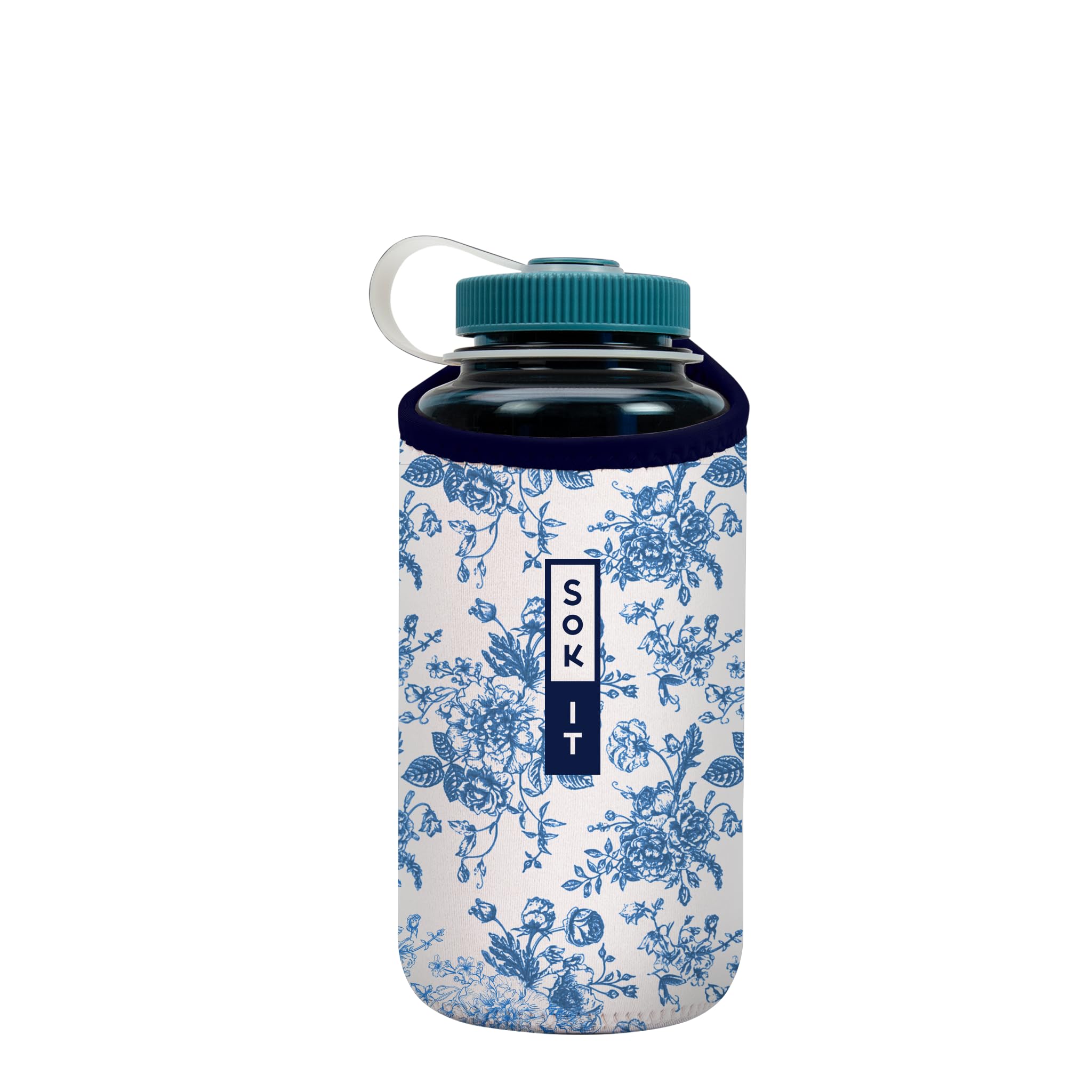 Sok It BotlSok Water Bottle Sleeve Insulated Neoprene Cover (Like Fine China, Fits 32oz Nalgene)