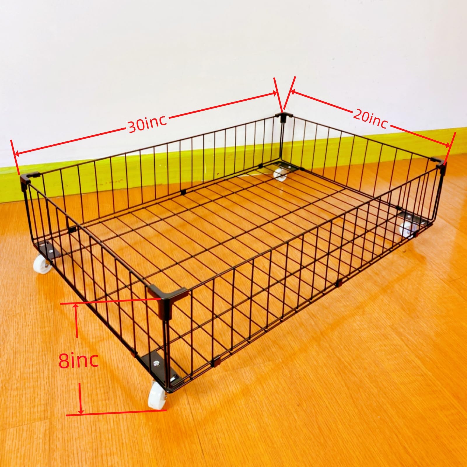 Airhercs 4Pack XXXXXX Large Under bed Storage With Wheels,Rolling Under Bed Organizer Drawers For Shoes, Clothes,Books,Toys,Blan