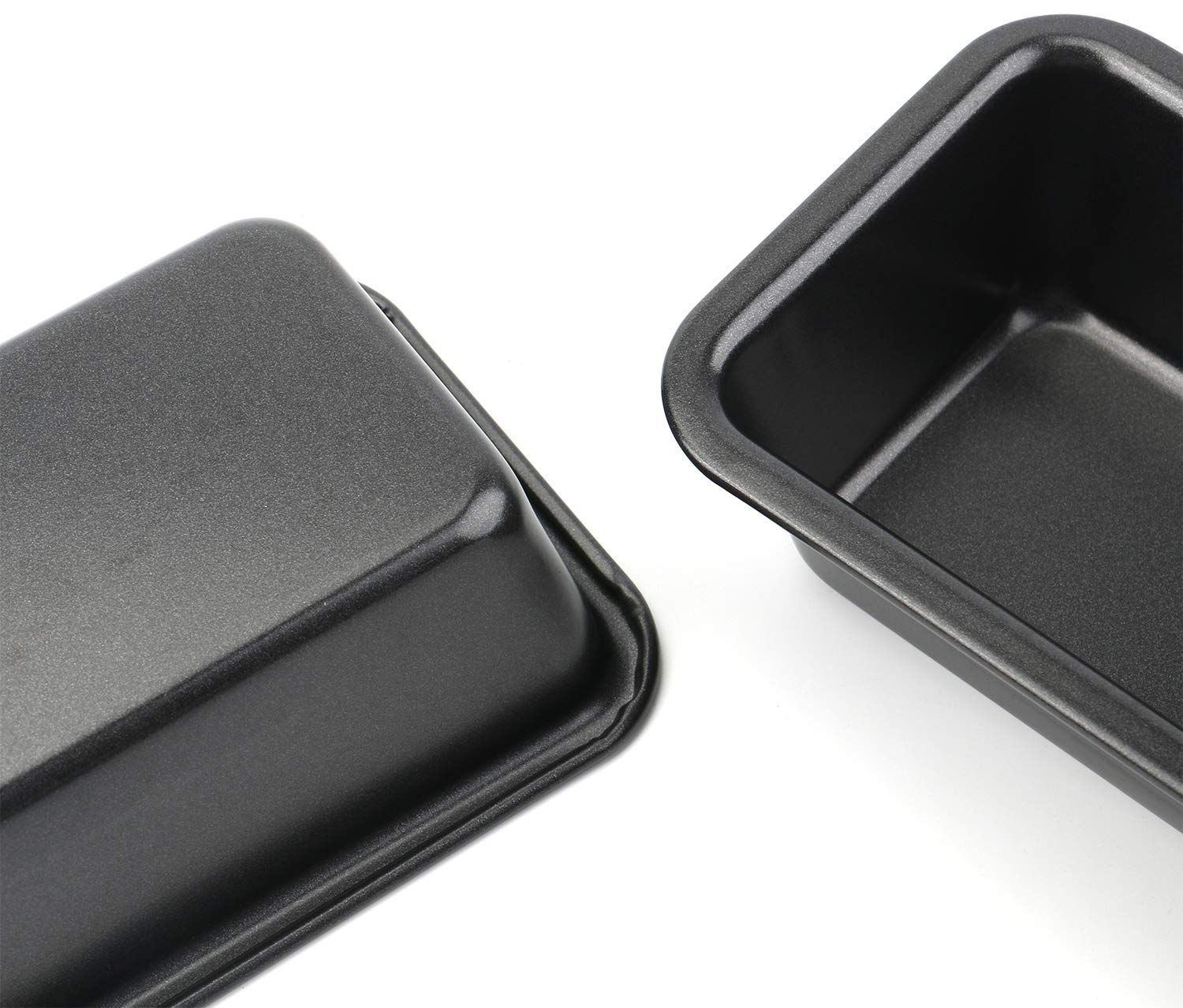 Lawei 6 Piece Non-Stick Mini Loaf Pan - 3.5 X 6 Inch Carbon Steel Bread And Toast Mold, Little Bakeware Pans For Banana Bread, B