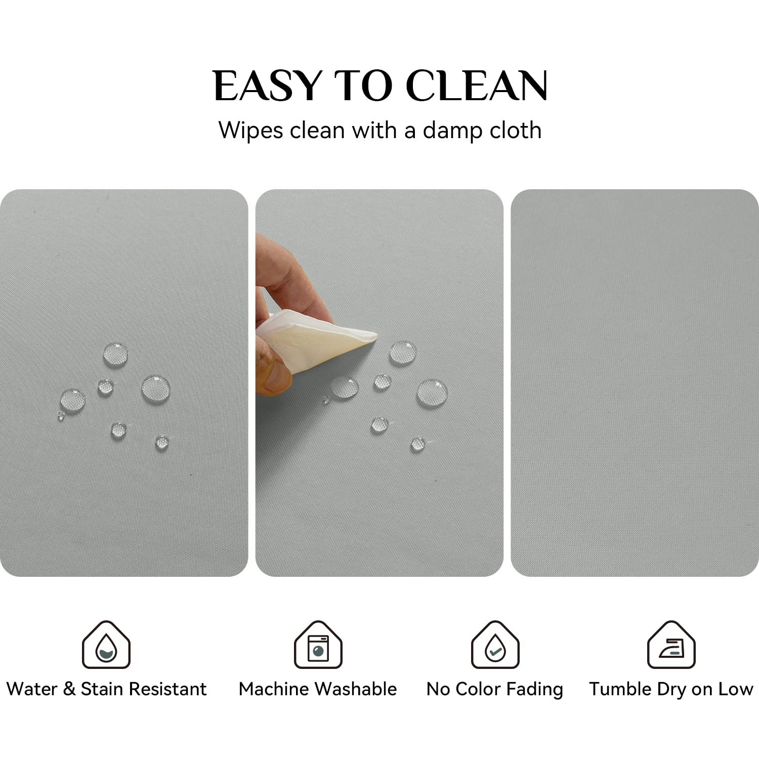 Softalker Rectangle Tablecloth, Waterproof & Stain Resistant Square Table Cloths Wrinkle Free Fabric Washable 210Gsm Polyester T