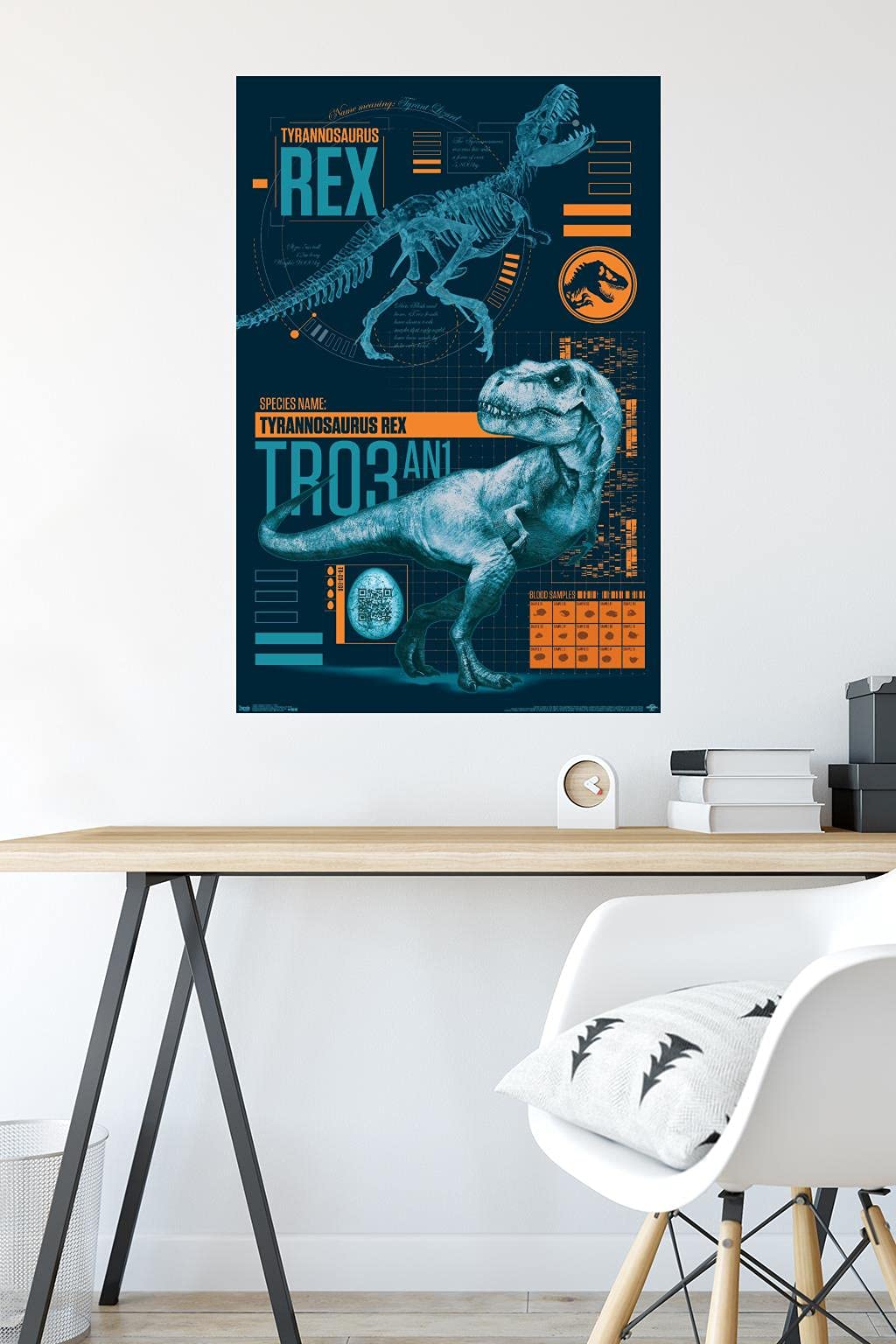 Trends International Jurassic World: Fallen Kingdom - T-Rex Wall Poster, 22.375'' X 34'', Unframed Version