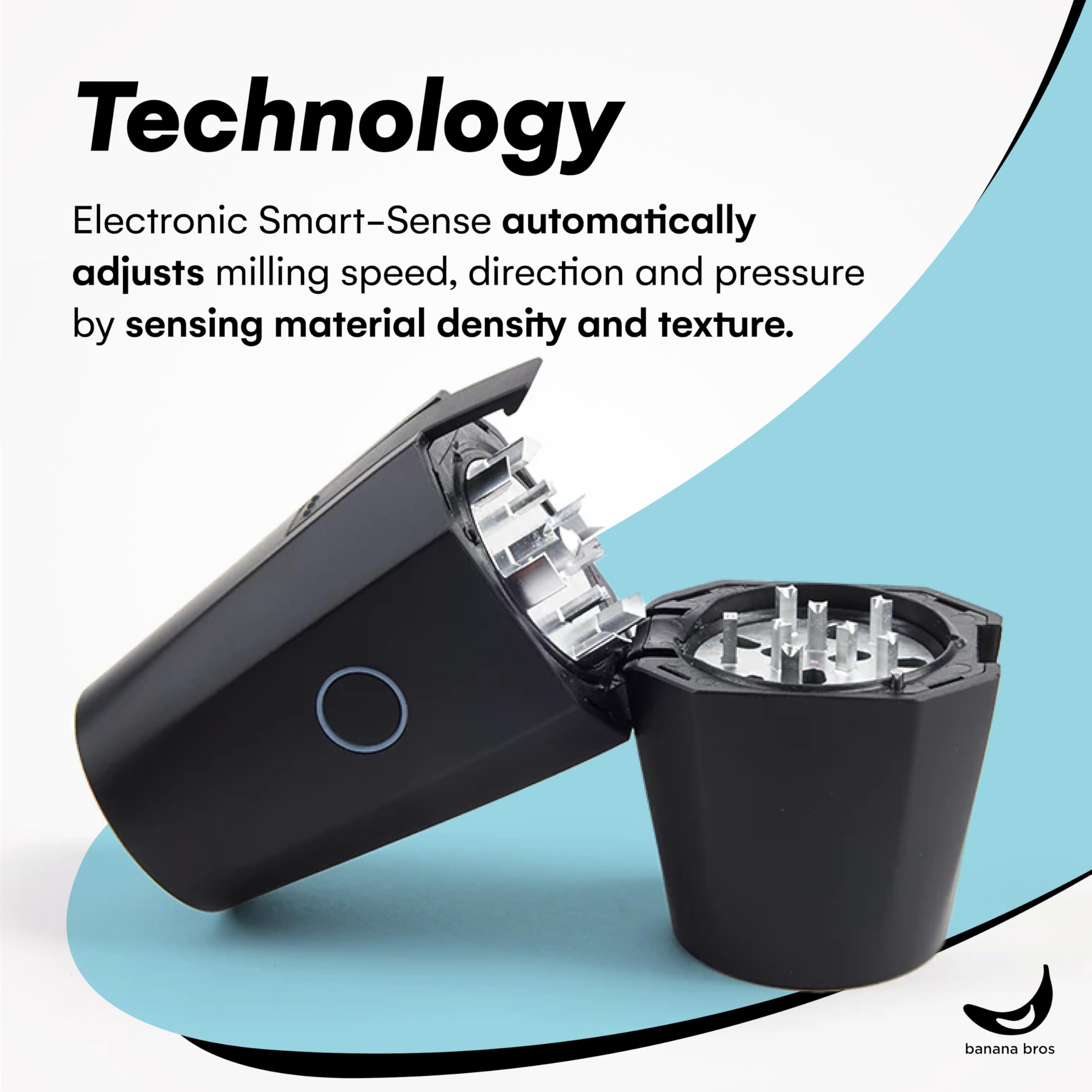 Electric Smart Herb and Spice Grinder - OTTO by Banana Bros with Pollen Catcher