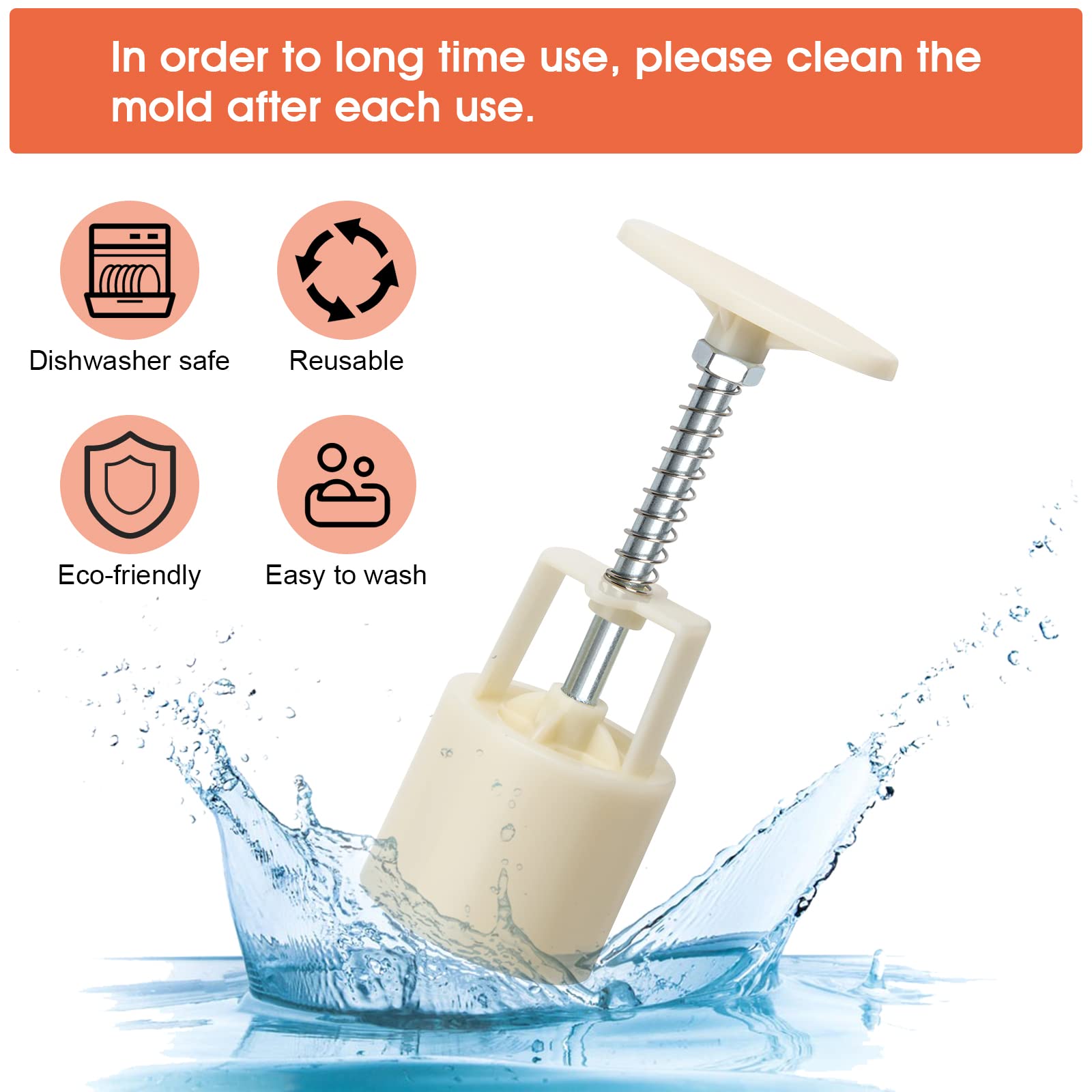 Luxiv Moon Cake Mould 75G, 12 Pcs Pattern Hand-Pressure Mooncake Molds For Mid-Autumn Diy Pastry Tool 2 Sets With 6Pcs Round Flo