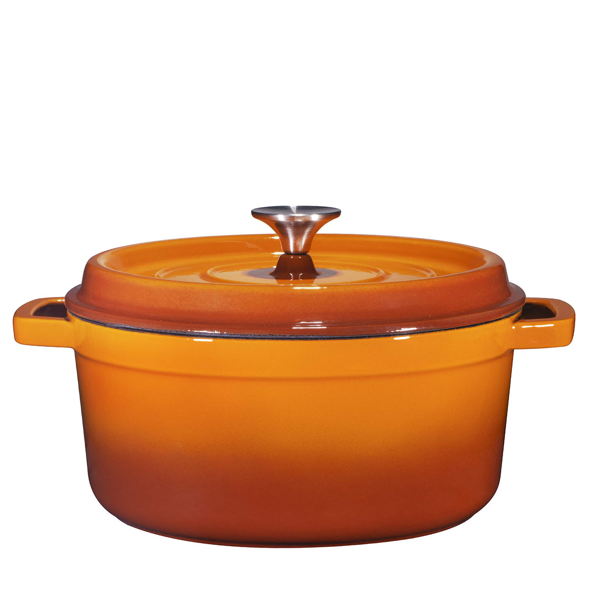 Bruntmor Pre-Seasoned 6.5 Qt Enameled Cast Iron Round Dutch Oven, 6.5 Quart Dutch Oven Pot With Lid And Handle, Heavy Duty Casse