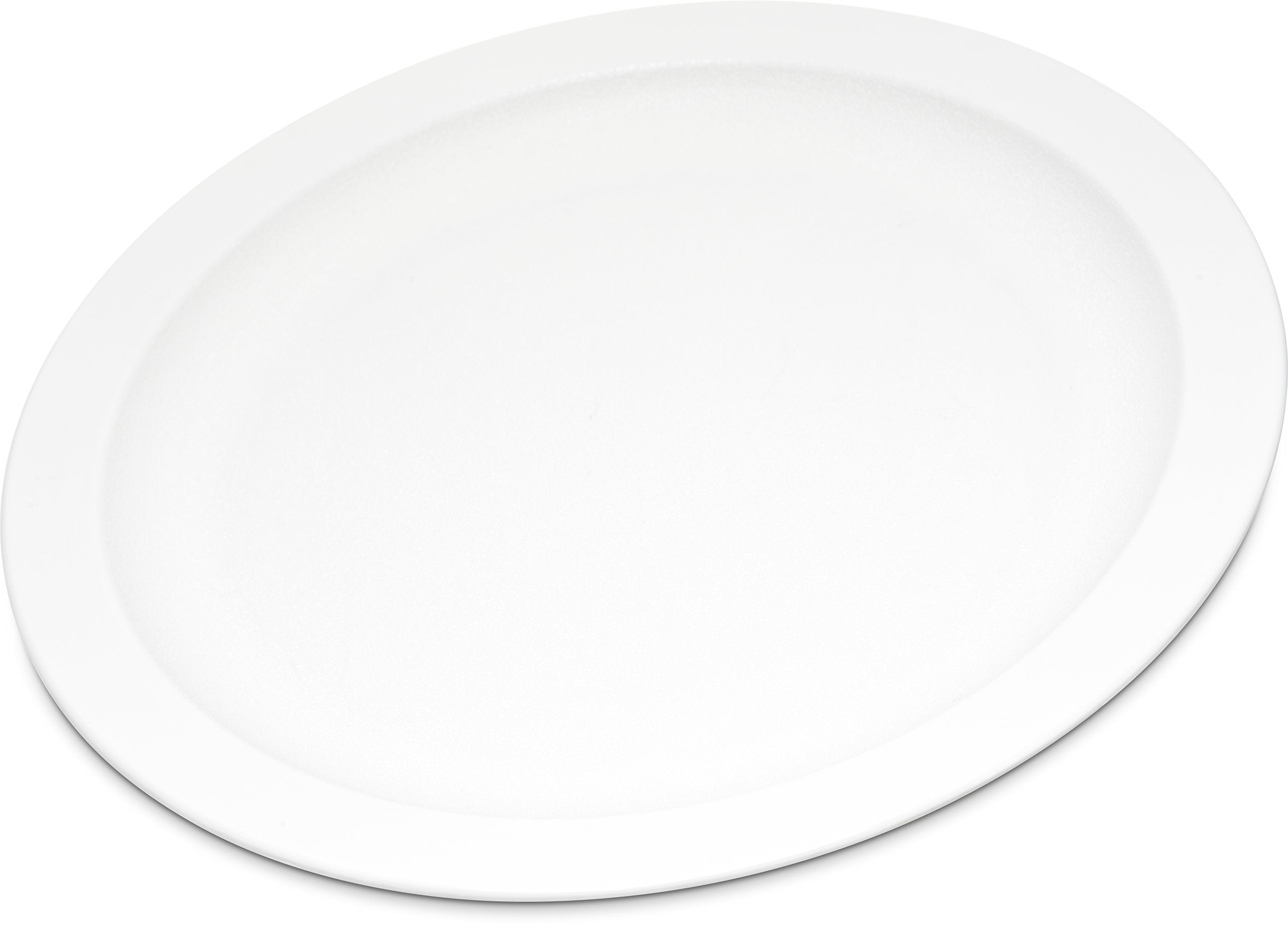 Carlisle Foodservice Products Reusable Plastic Plate Dining Plate With Narrow Rim For Home And Restaurant, Melamine, 9 Inches, W