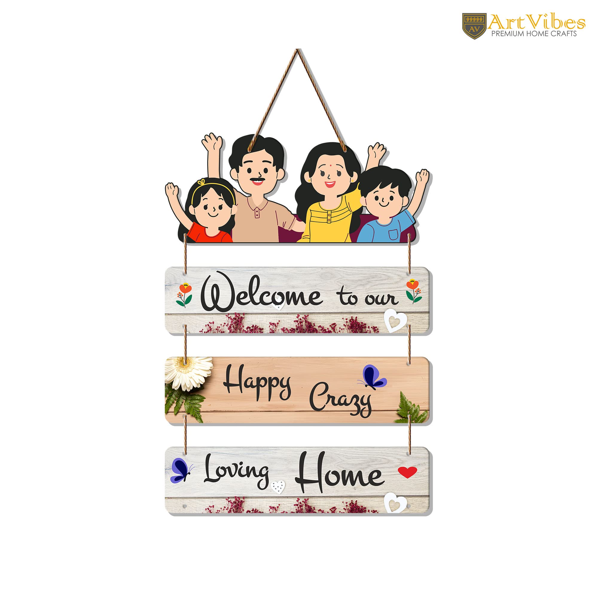 Artvibes Home Quote Decorative Wooden Wall Art Hanging for Living Room | Bedroom | Gift | Home Decoration | Art Piece For Room D