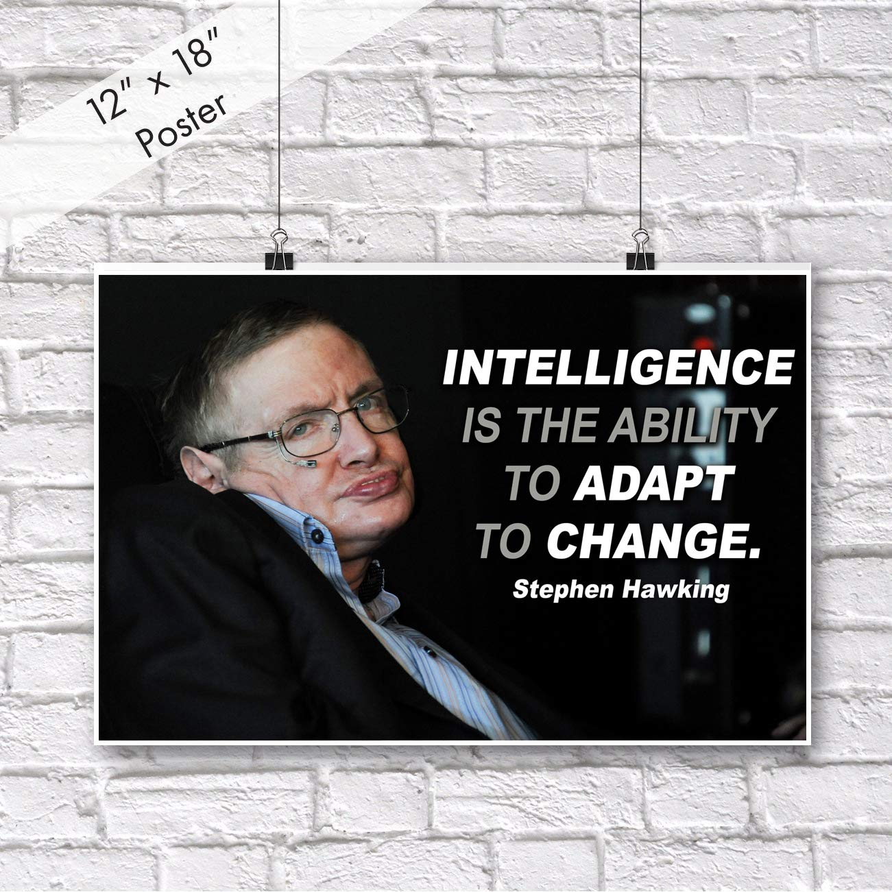 Stephen Hawking Poster Quotes Physics Posters Science Classroom Growth Mindset Math School Teacher Wall Art Inspiring Mindsets A