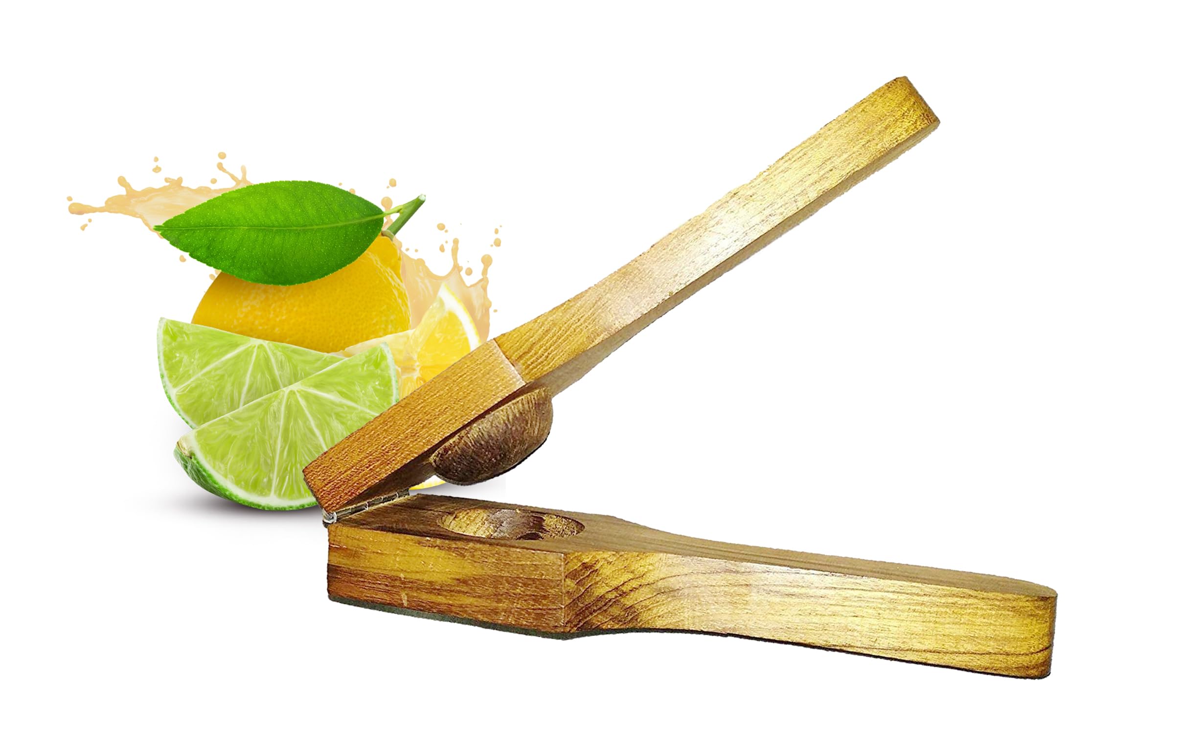 Ervio Wooden Lemon Squeezer | Neem Wood Manual Lemon Juicer & Citrus Reamer | EcoFriendly Handheld Lemon Press For Kitchen, Tra