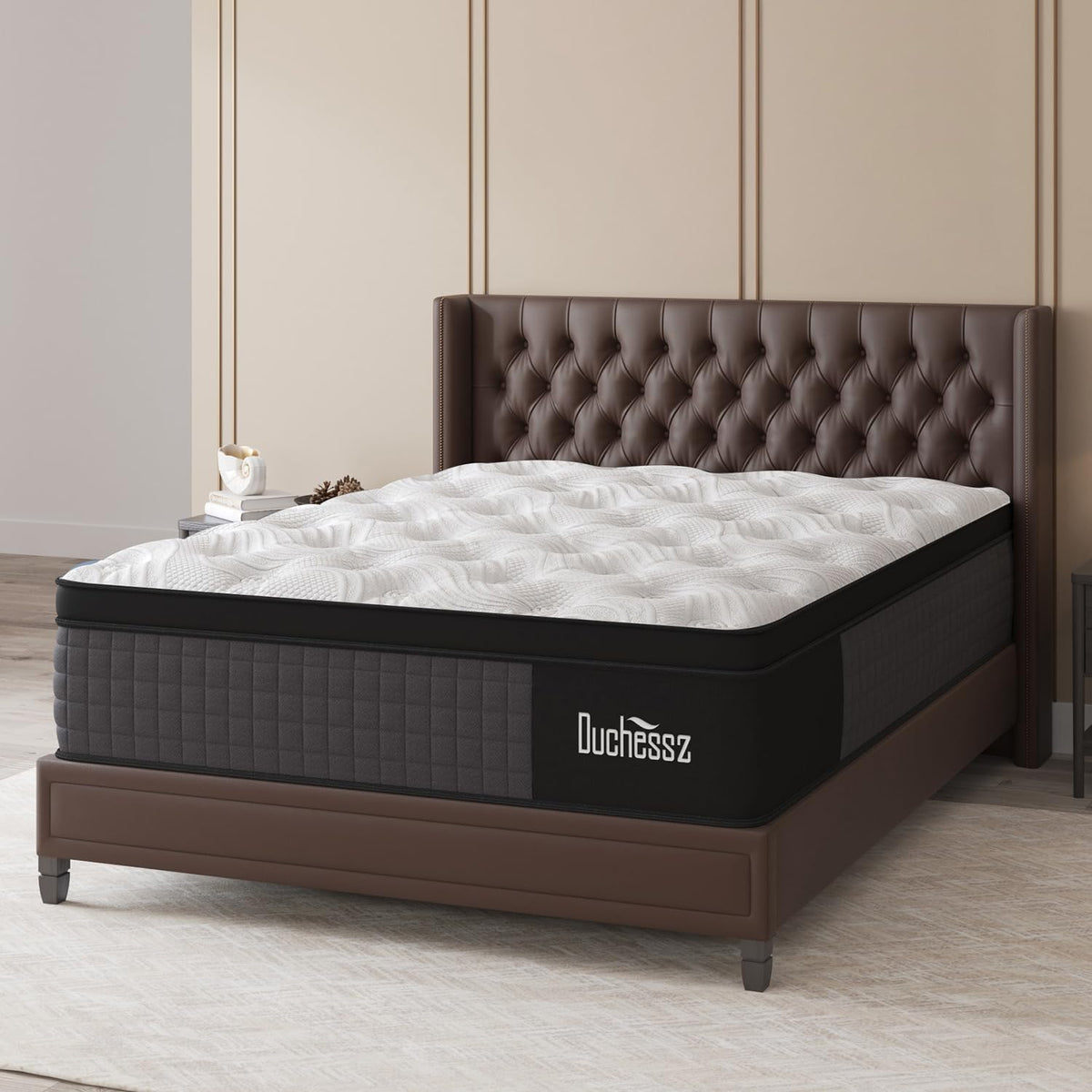 Duchessz Hybrid Mattress 10 Inch, Full Mattress With Gel Memory Foam And Individually Pocket Innerspring Euro Top Mattress Mediu