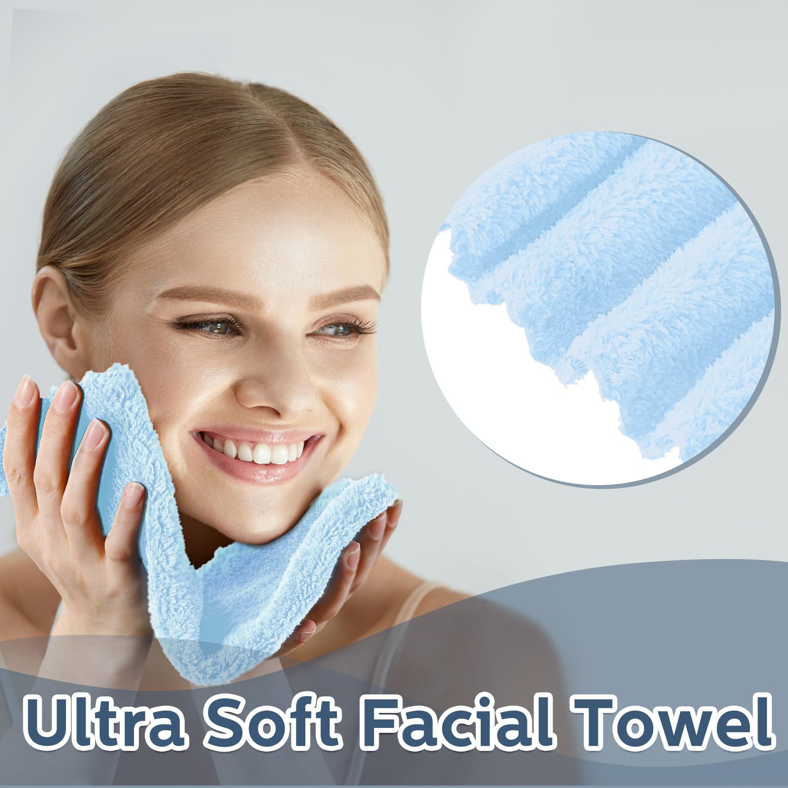 Newwiee 100 Pcs Washcloths Quick Drying Bathroom Wash Clothes 12 X 12 Inch Face Towels Microfiber Soft Wash Rags Bulk For Your F