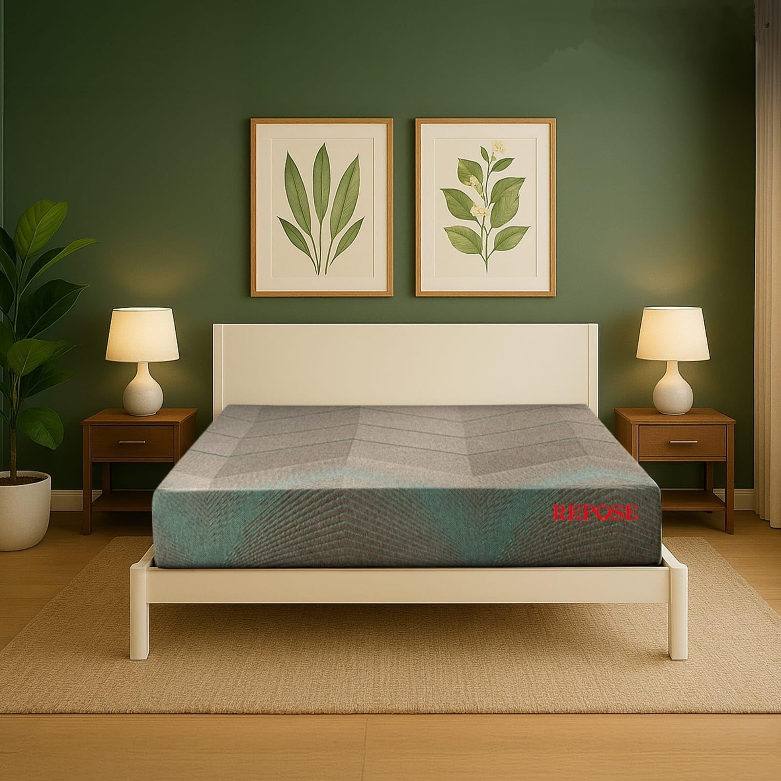 Repose Eyelidz Spine Pro Orthopaedic Memory Foam Mattress (Queen, 75X60X6)
