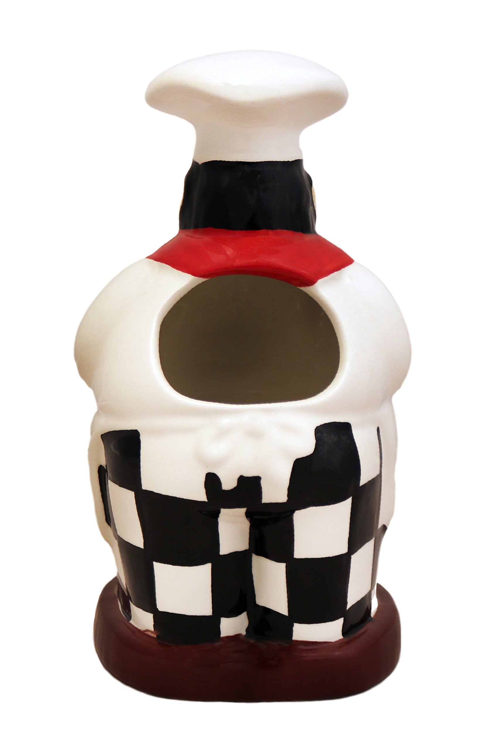 Ack Fat Chef Hand Painted Ceramic Utensil Jar, Utensil Holder, Utensil Crock, Modern Kitchen Decor, Kitchen Storage For For Spoo