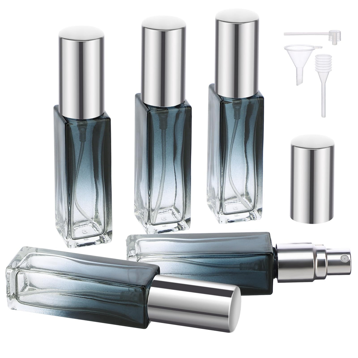 Segbeauty Refillable Perfume Bottle Travel, 5 Set Of 10Ml Pocket Glass Perfume Atomizer, Empty Fine Mist Mini Travel Bottles Set