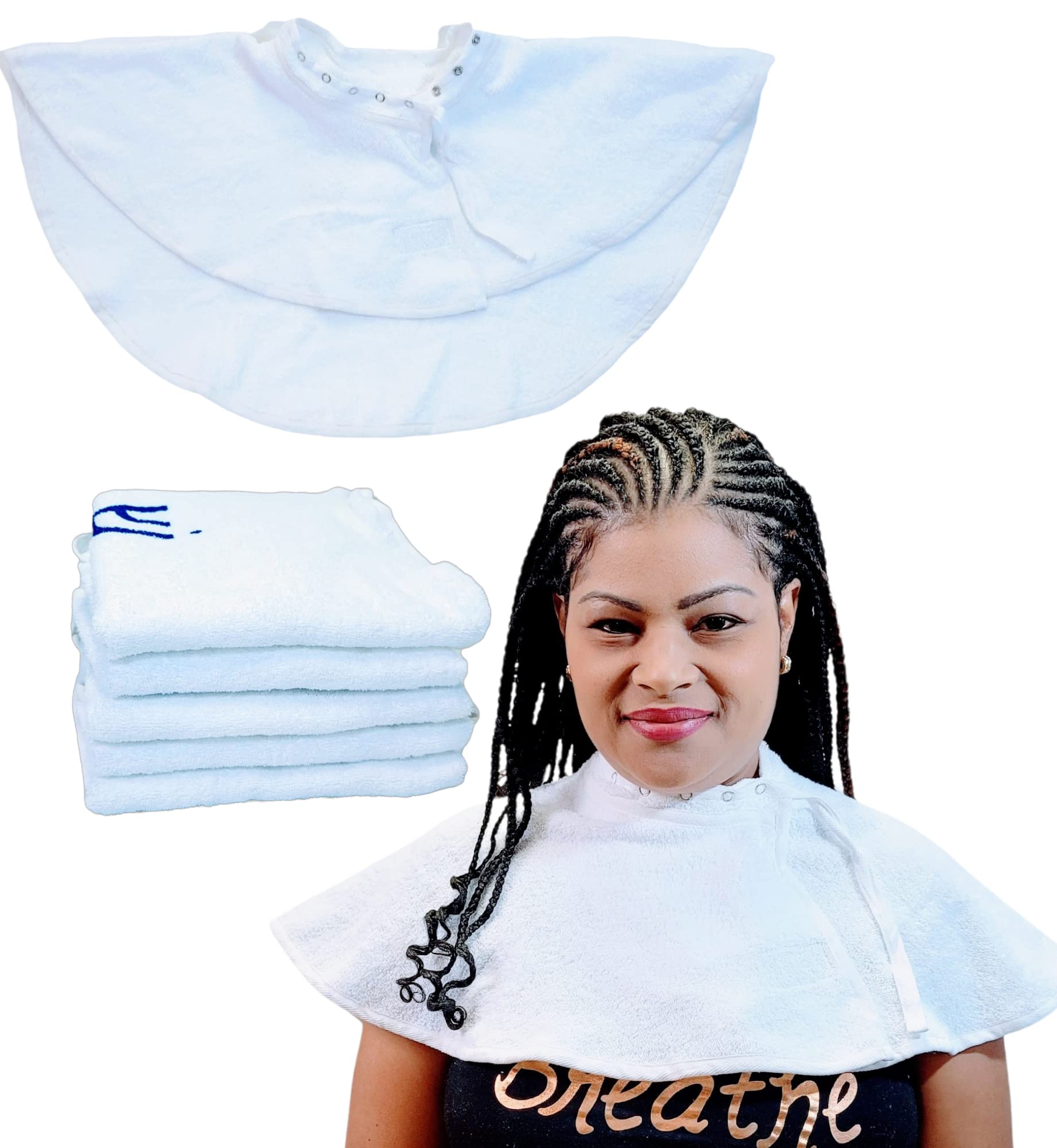 JADASH PRODUCTS New Model of Round Towel with Internal Neck 100% Cotton. Utility Towel/Cape.