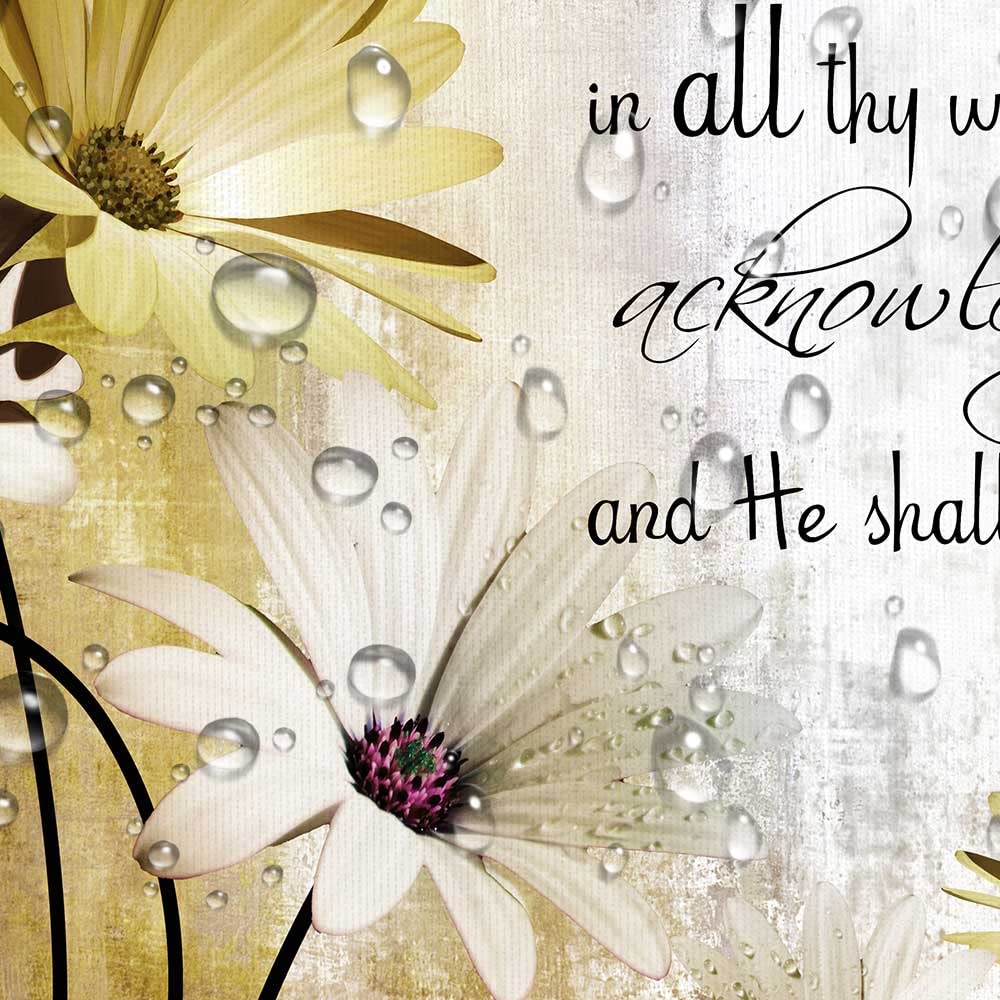 Rustic Farmhouse Yellow Shower Curtain Bible Verse Inspirational Shower Curtain Country Farm Bright Beige Daisy Flowers Butterfl